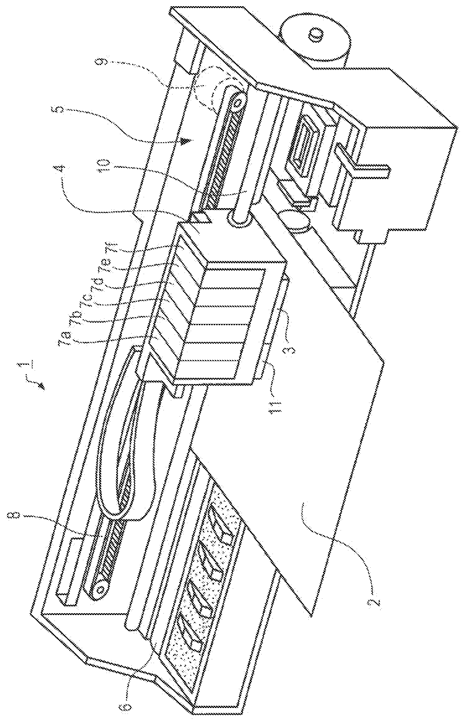 Patent US12552190 Figure 1 – Ink jet method and ink jet apparatus