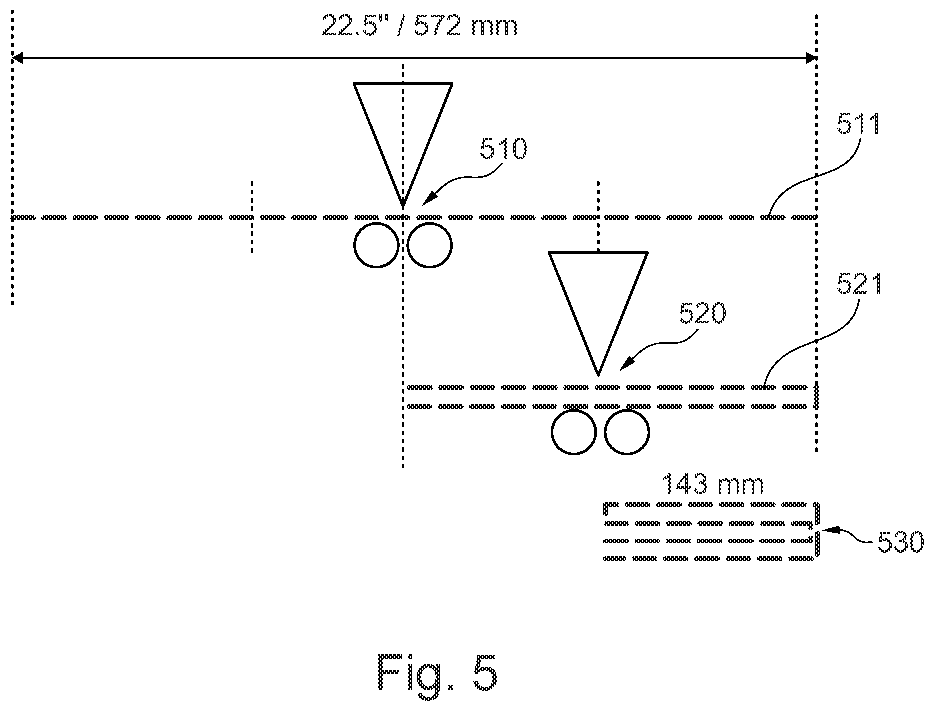 Patent US12552193 Figure 5 – Dynamic change of gang run