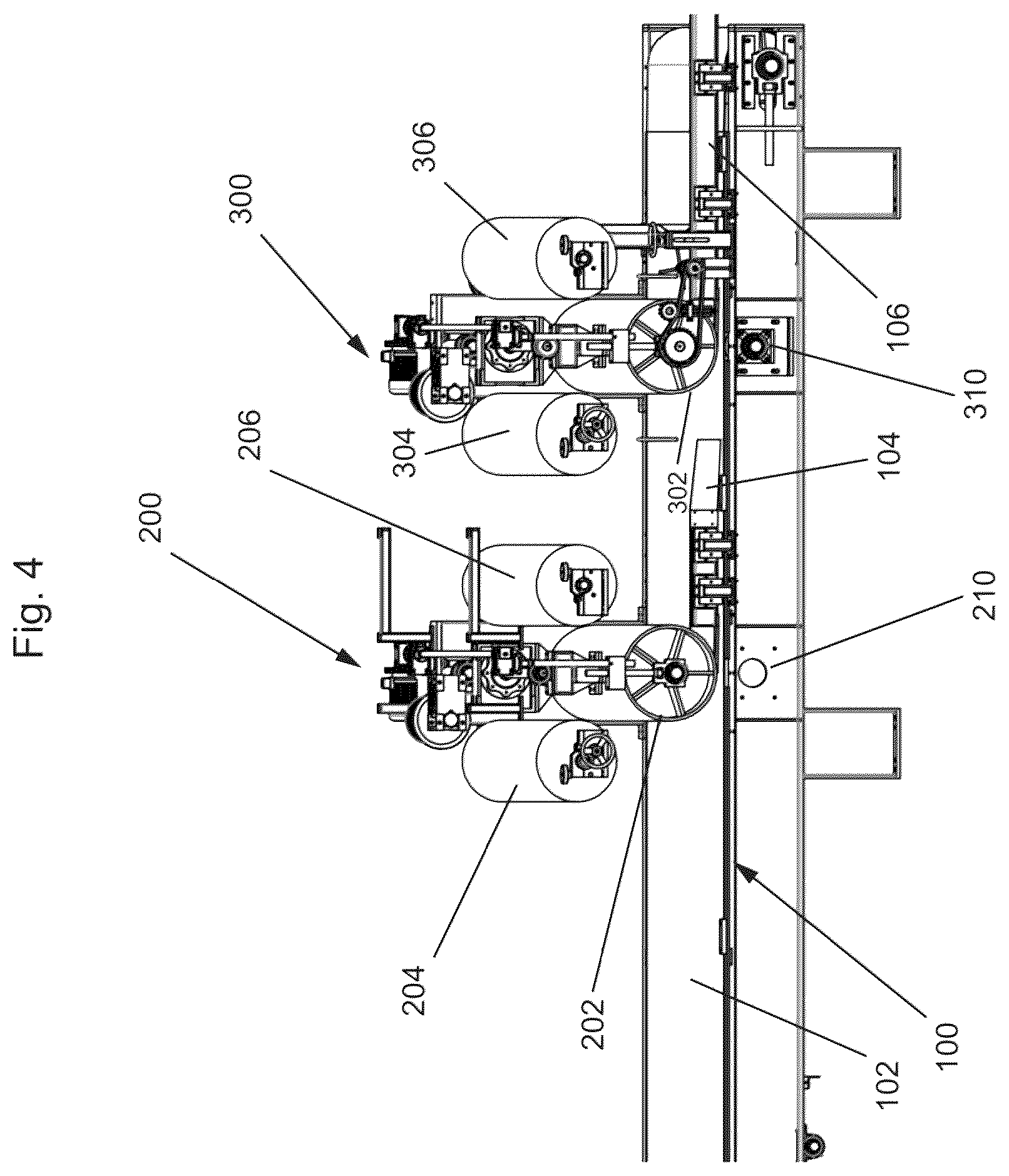 Patent US12552196 Figure 4 – Method and apparatus for producing engineered stone slabs