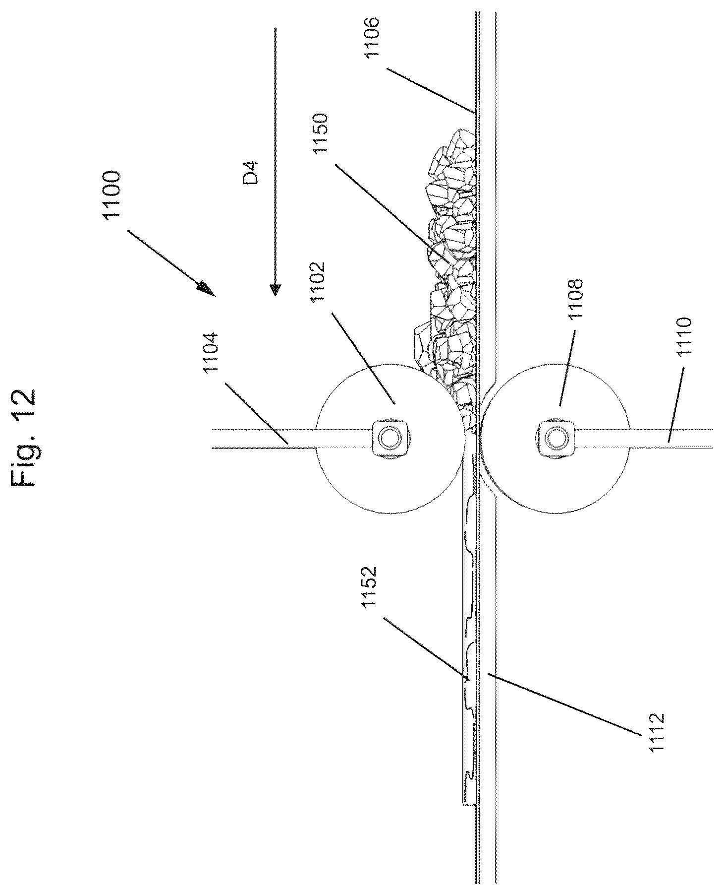 Patent US12552196 Figure 12 – Method and apparatus for producing engineered stone slabs