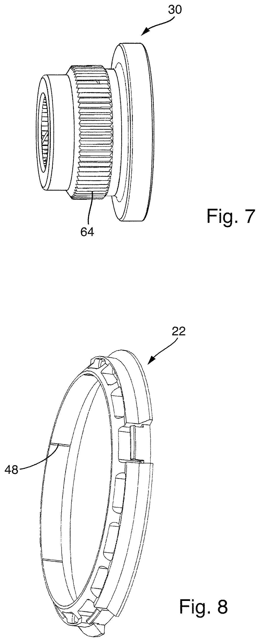 Patent US12552197 Figure 7 – Wheel system with an adapter disc