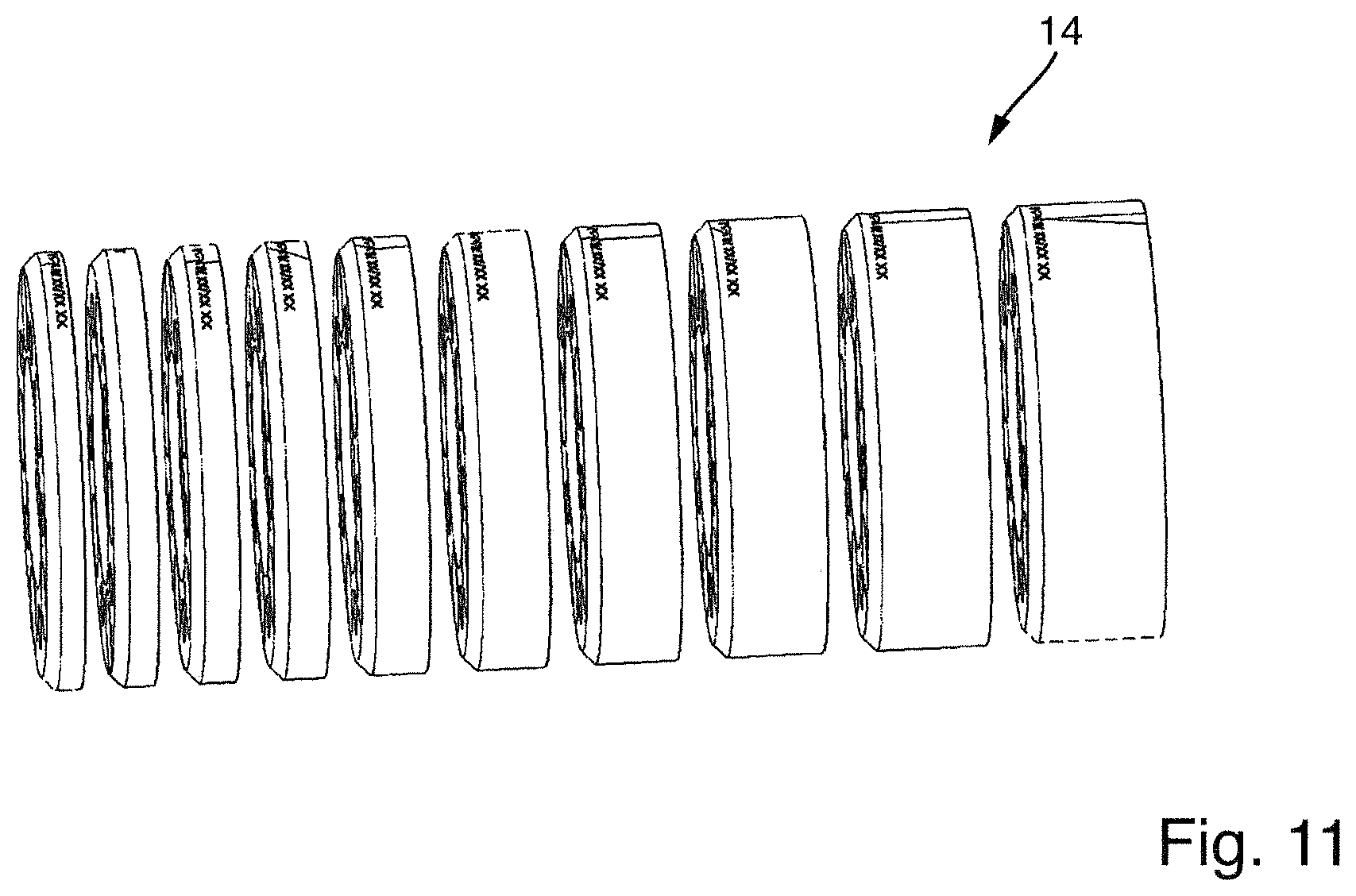 Patent US12552197 Figure 10 – Wheel system with an adapter disc