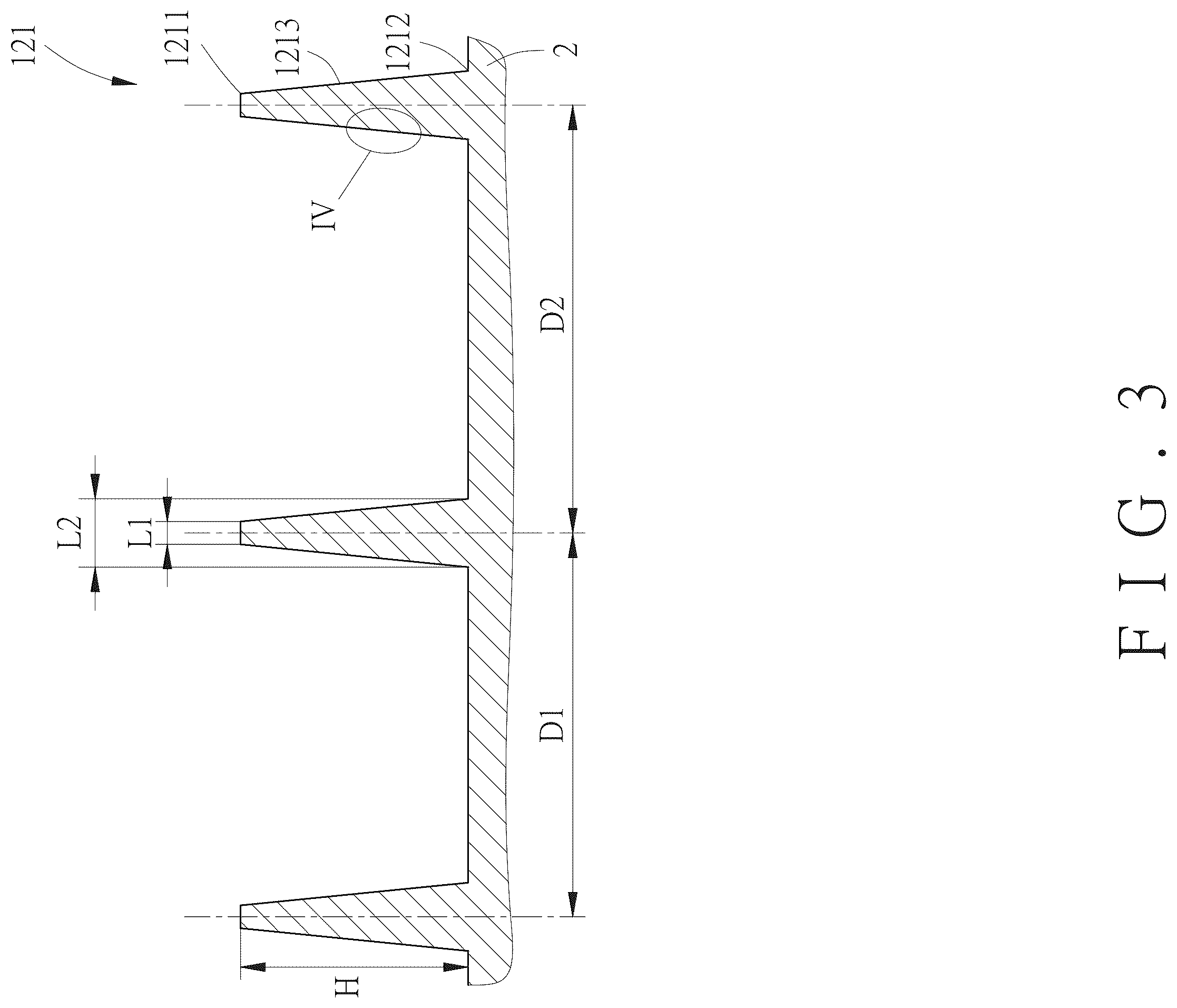 Patent US12552203 Figure 3 – Structure for enhancing sidewall marking contrast and tire with the same
