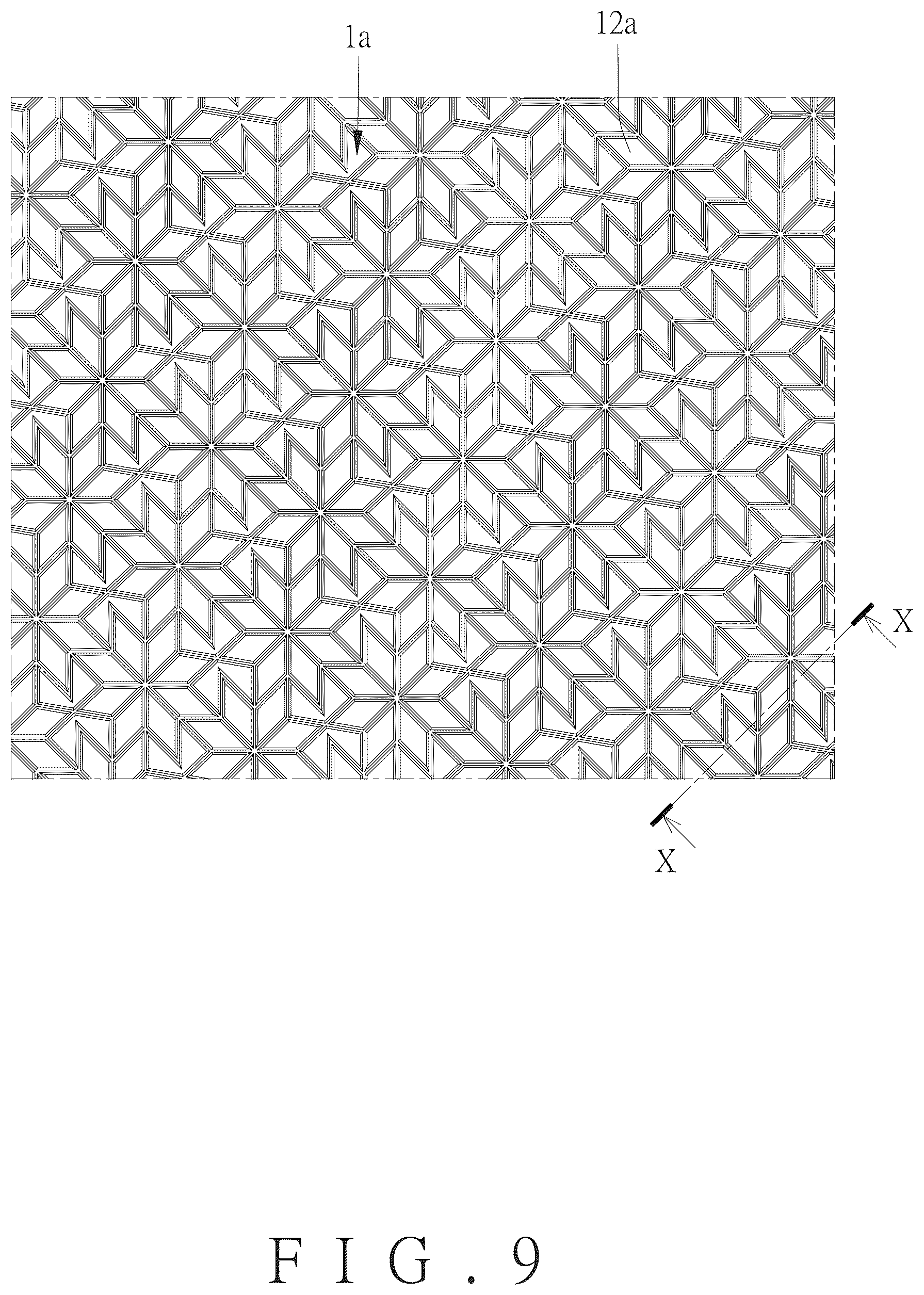 Patent US12552203 Figure 9 – Structure for enhancing sidewall marking contrast and tire with the same