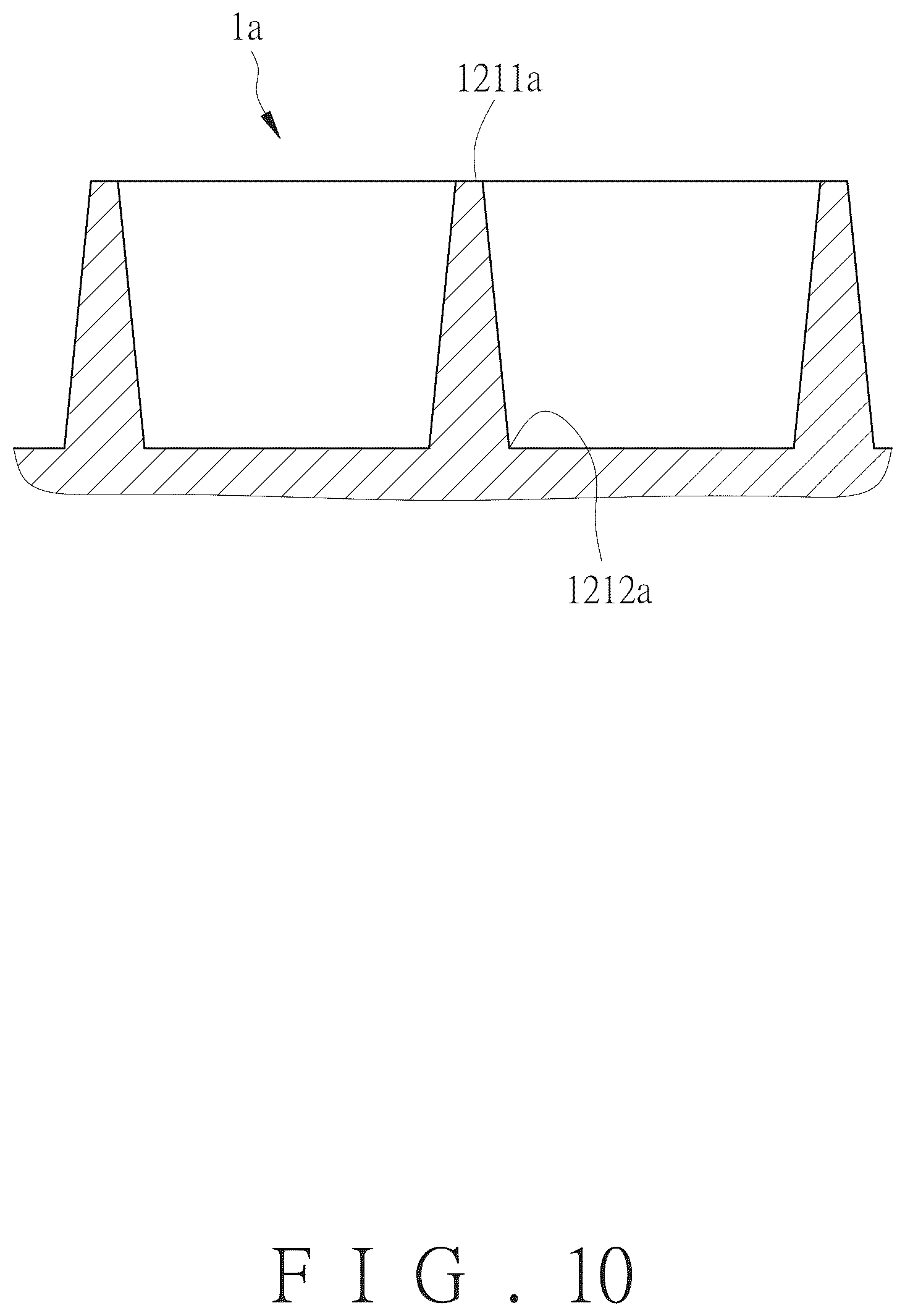 Patent US12552203 Figure 10 – Structure for enhancing sidewall marking contrast and tire with the same