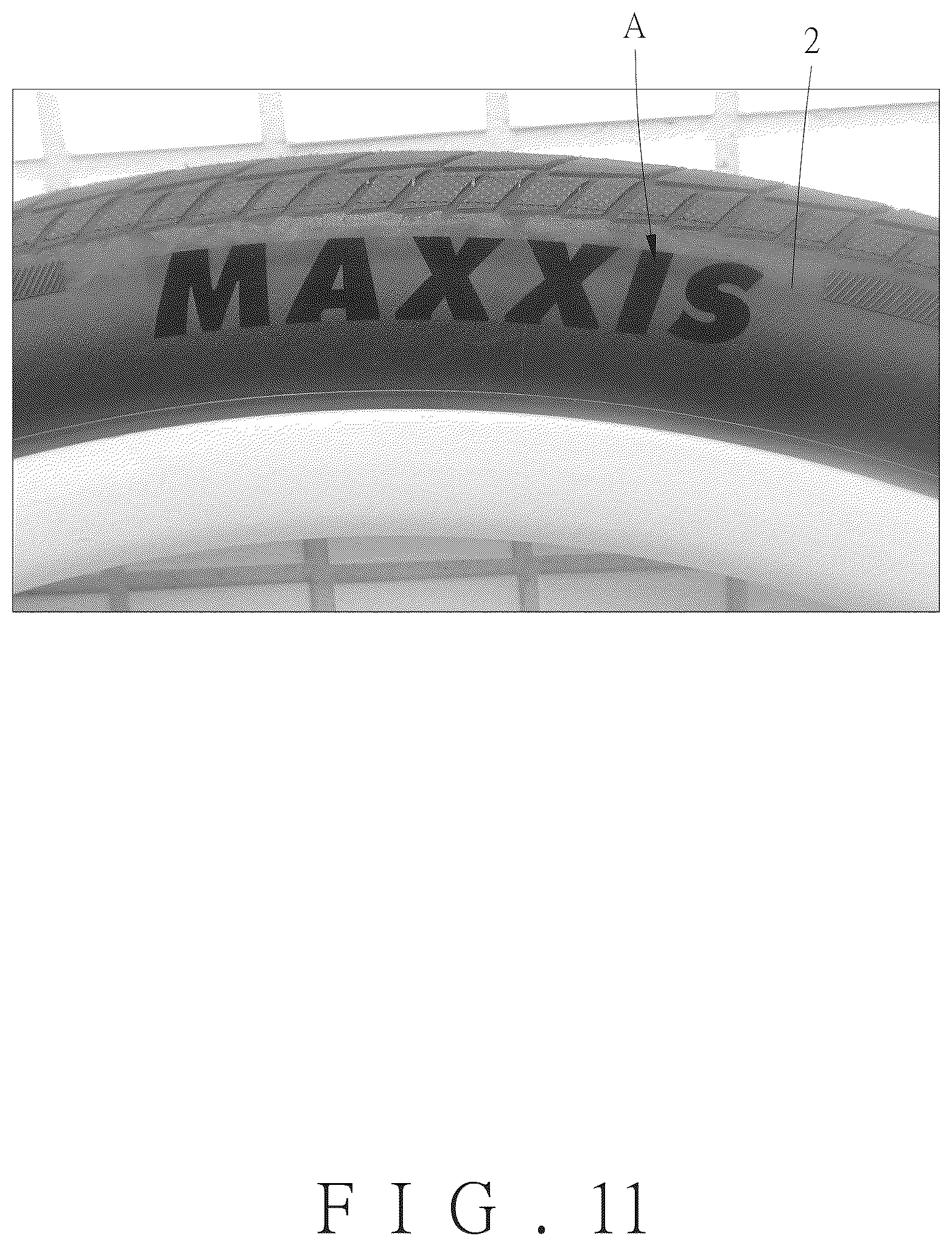 Patent US12552203 Figure 11 – Structure for enhancing sidewall marking contrast and tire with the same