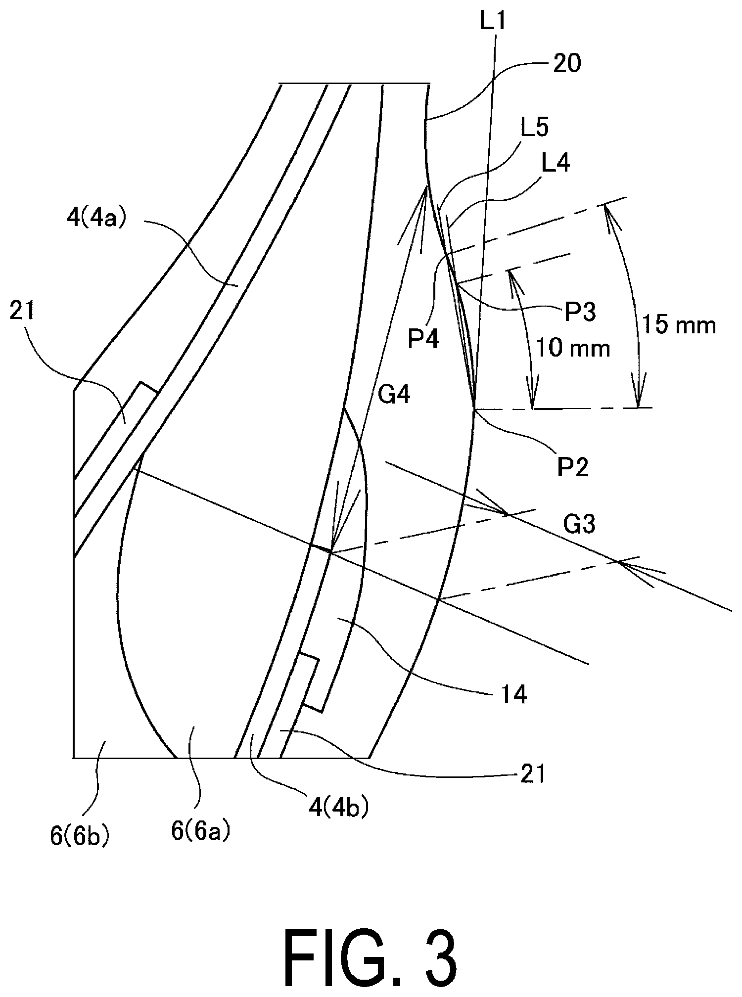 Patent US12552204 Figure 3 – Pneumatic tire