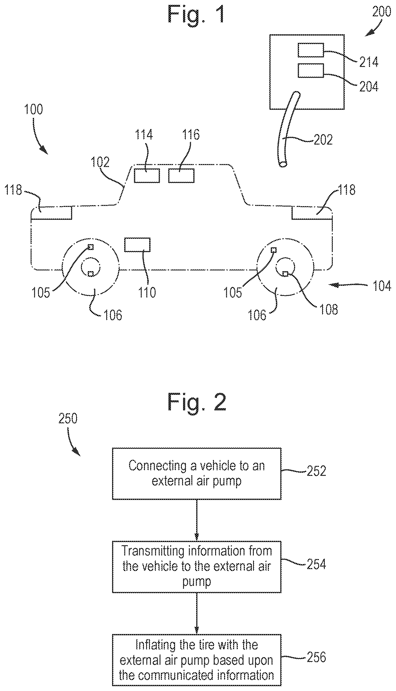 Patent US12552207 Figure 1 – Method and apparatus for inflation of a vehicle tire