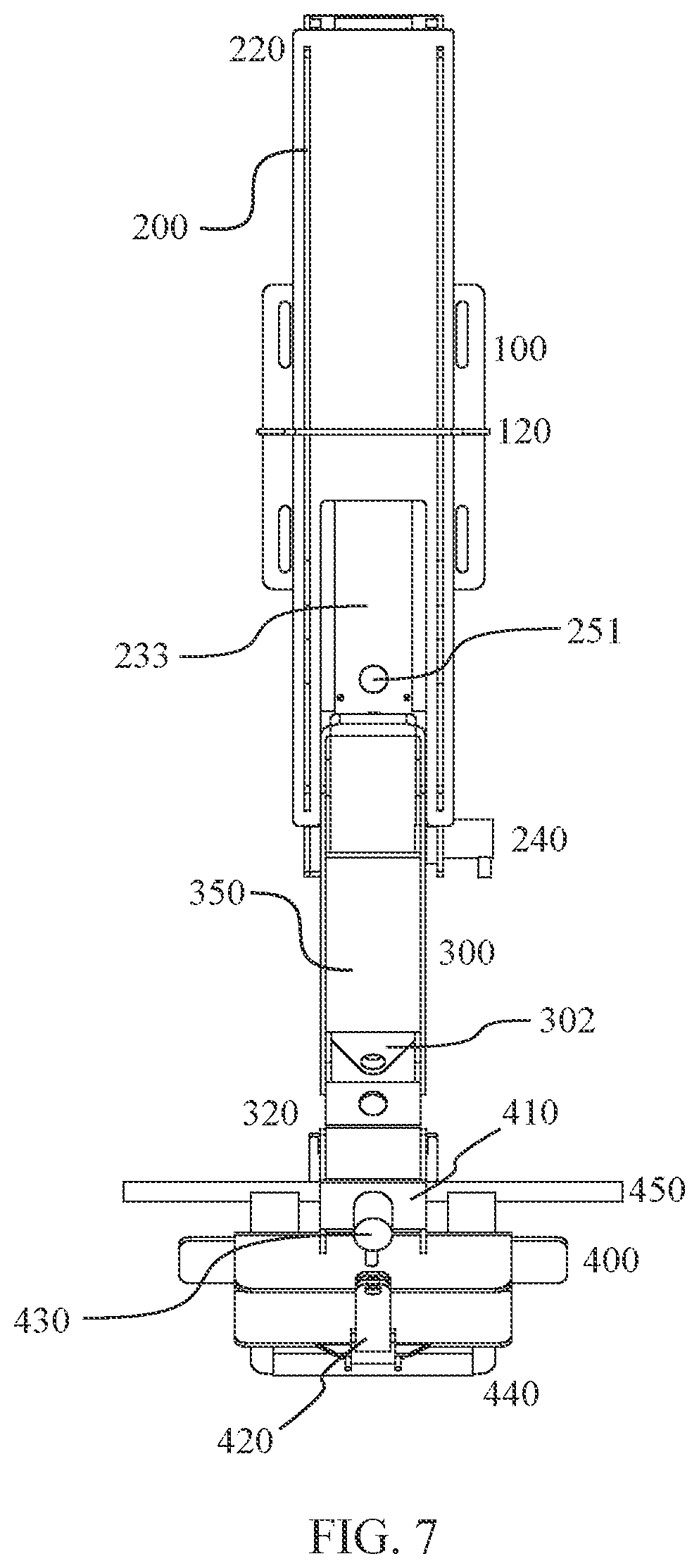 Patent US12552208 Figure 7 – Tow dolly mount apparatus
