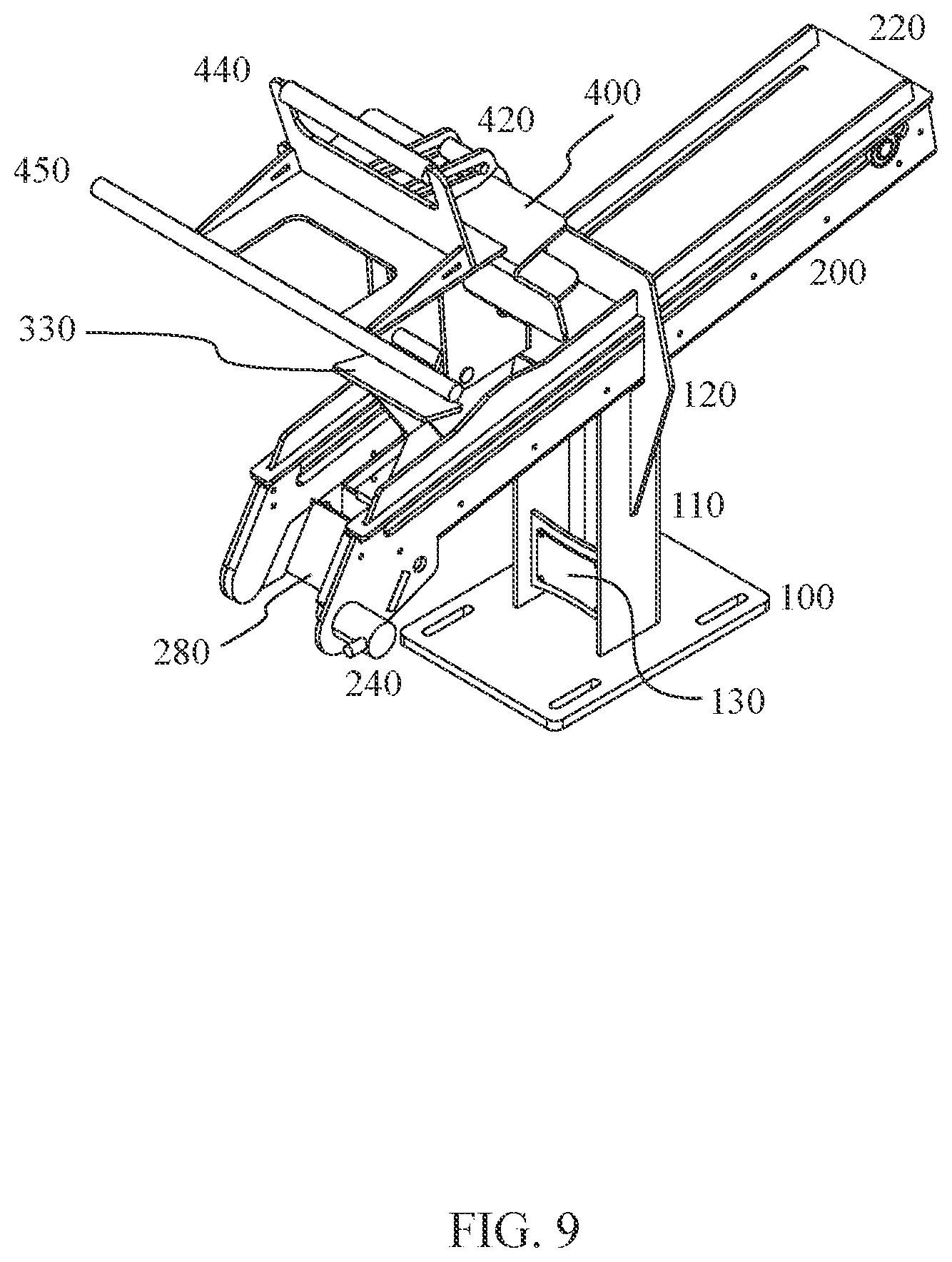 Patent US12552208 Figure 9 – Tow dolly mount apparatus