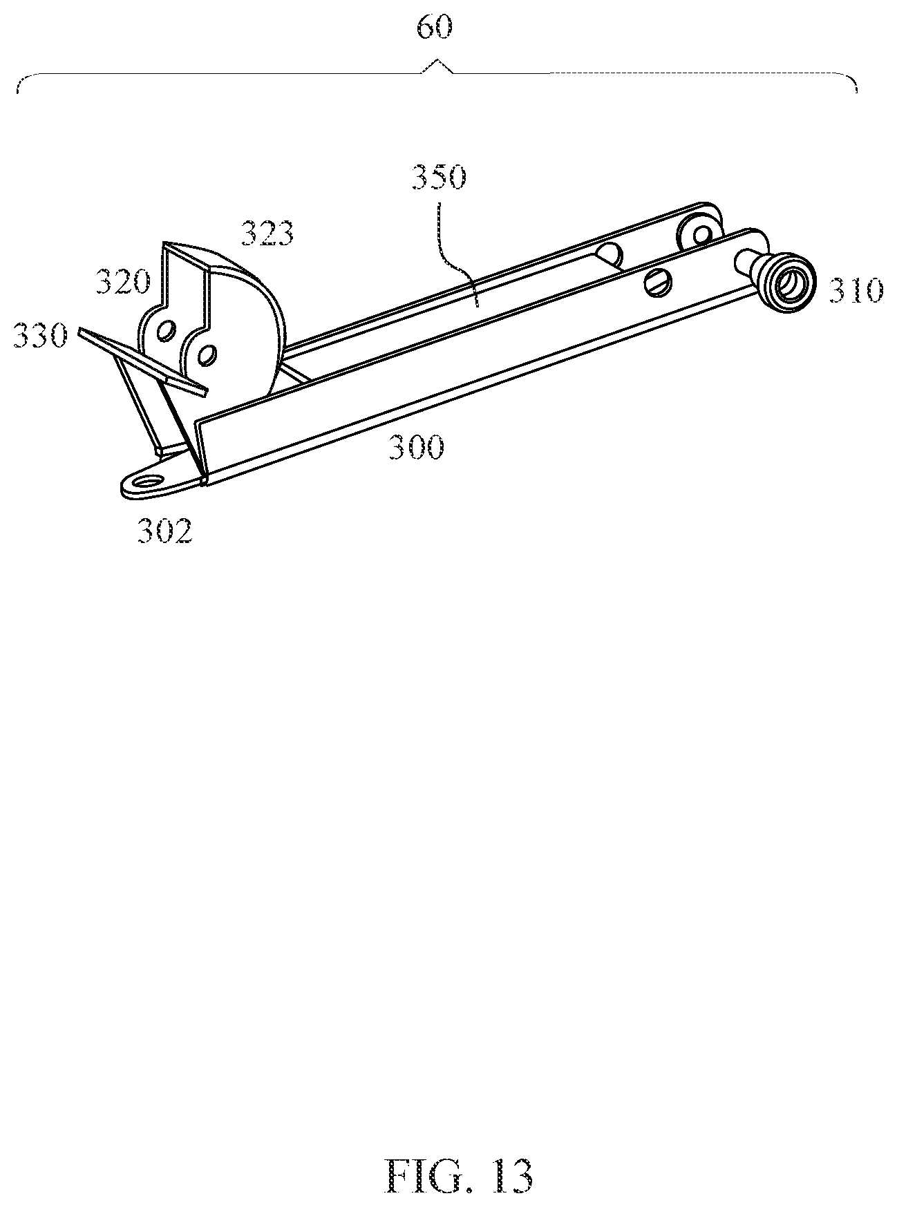 Patent US12552208 Figure 13 – Tow dolly mount apparatus