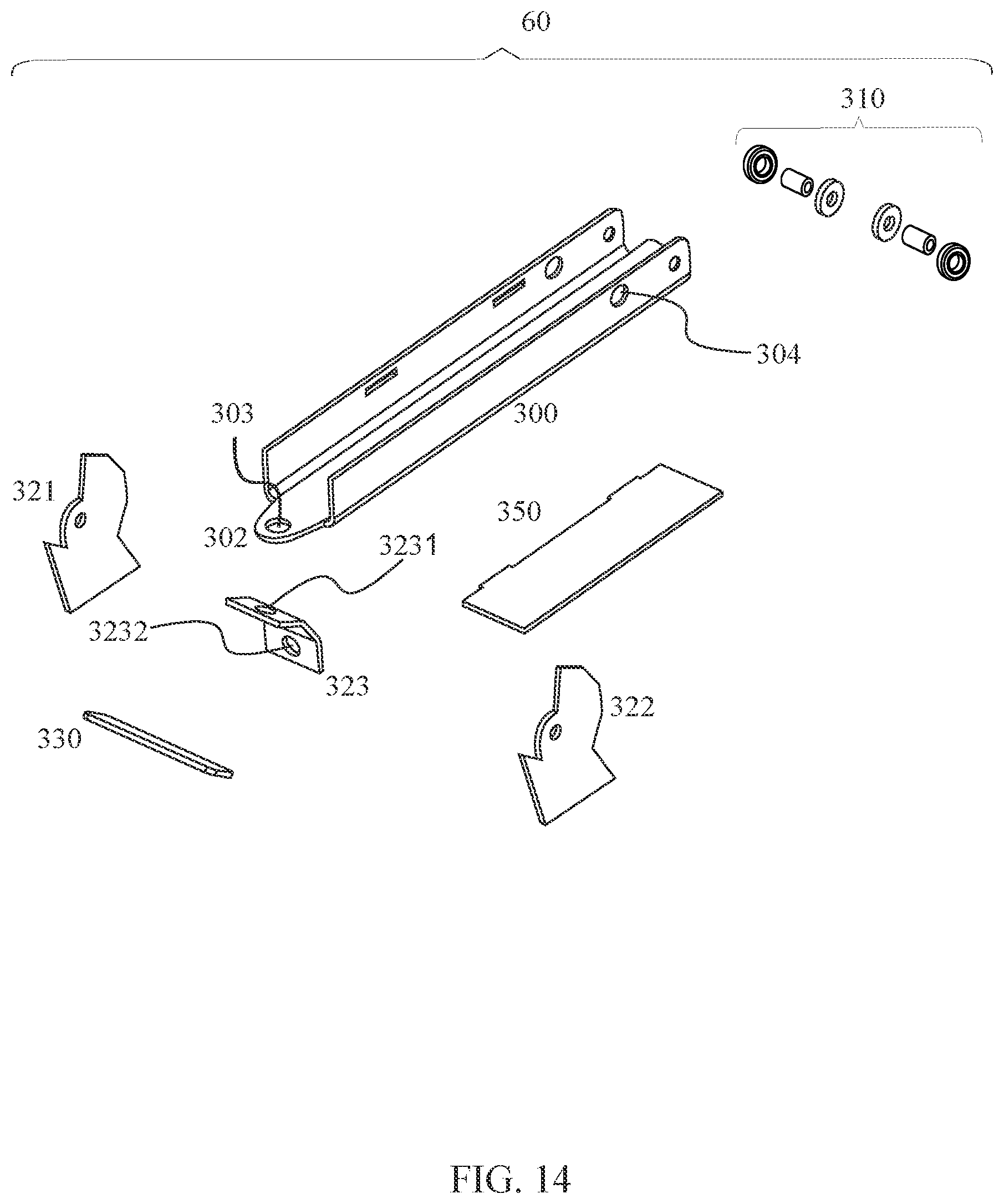 Patent US12552208 Figure 14 – Tow dolly mount apparatus