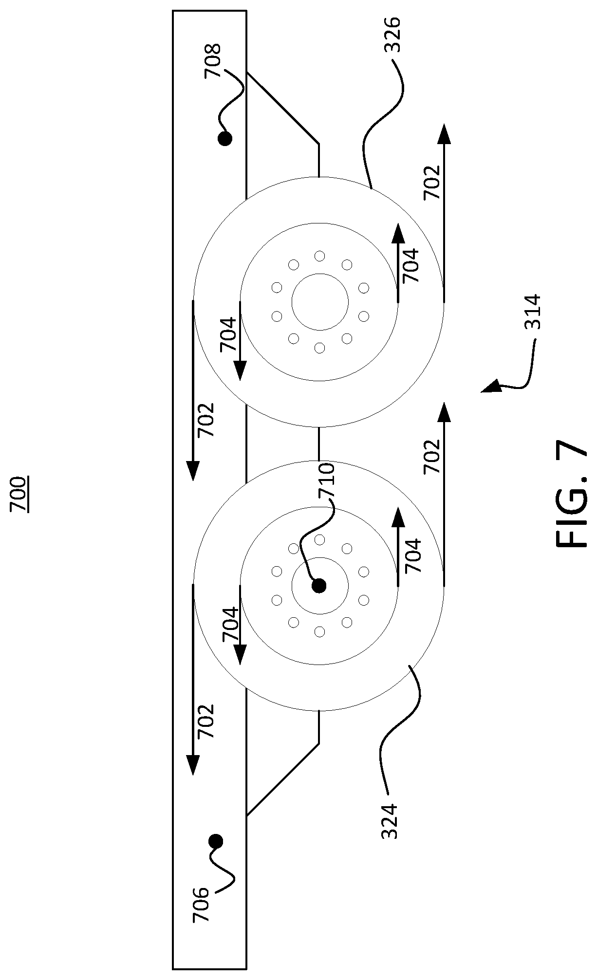 Patent US12552209 Figure 7 – Systems and methods of monitoring and control for trailer dynamics