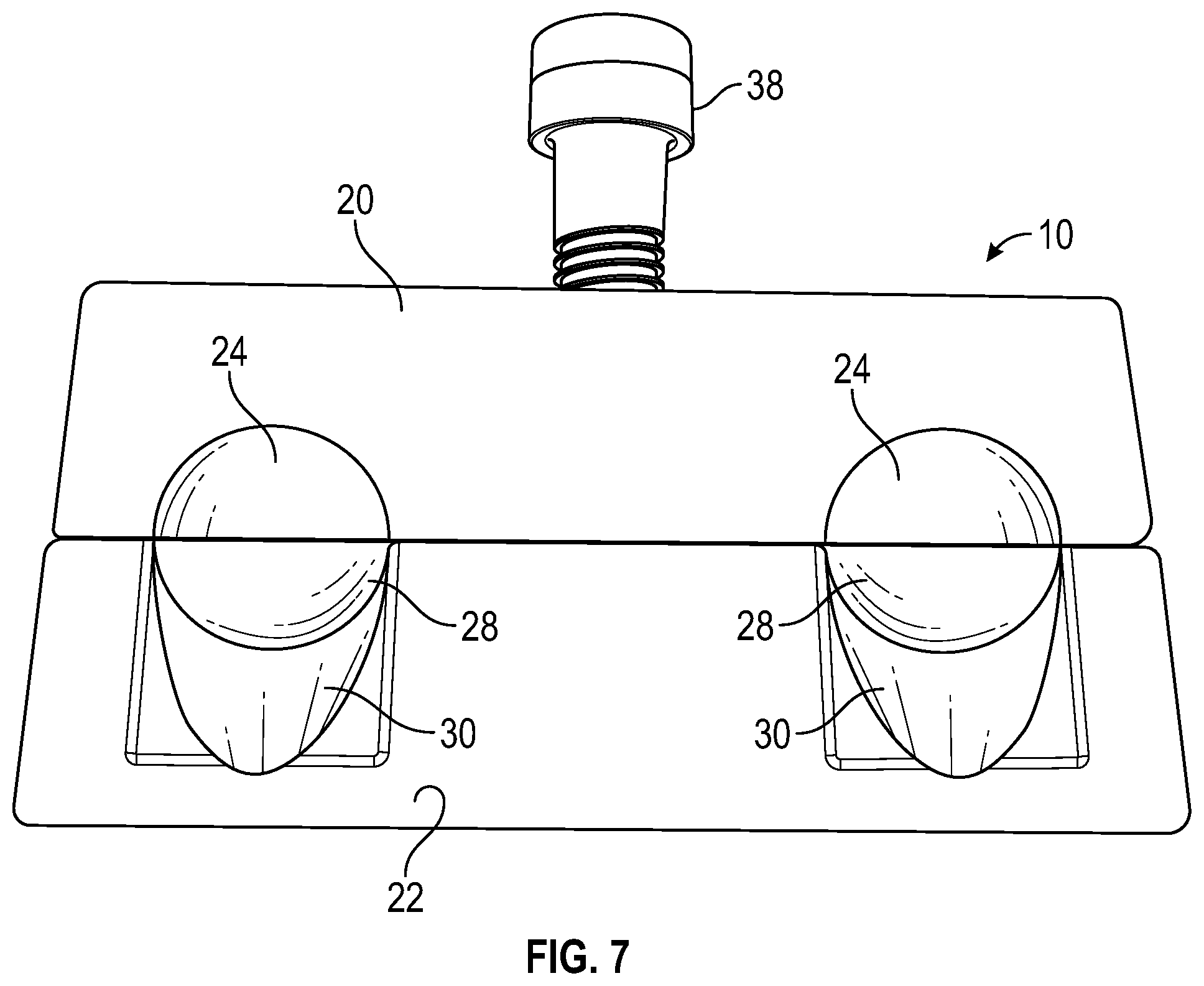 Patent US12552210 Figure 7 – Hitch assembly for vehicle front tow hook