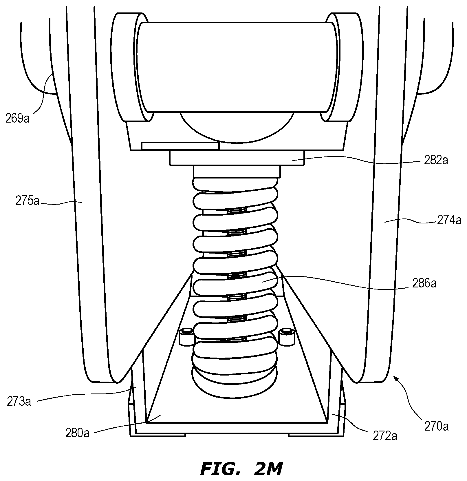 Patent US12552216 Figure 14 – Adjustable height single axle trailer