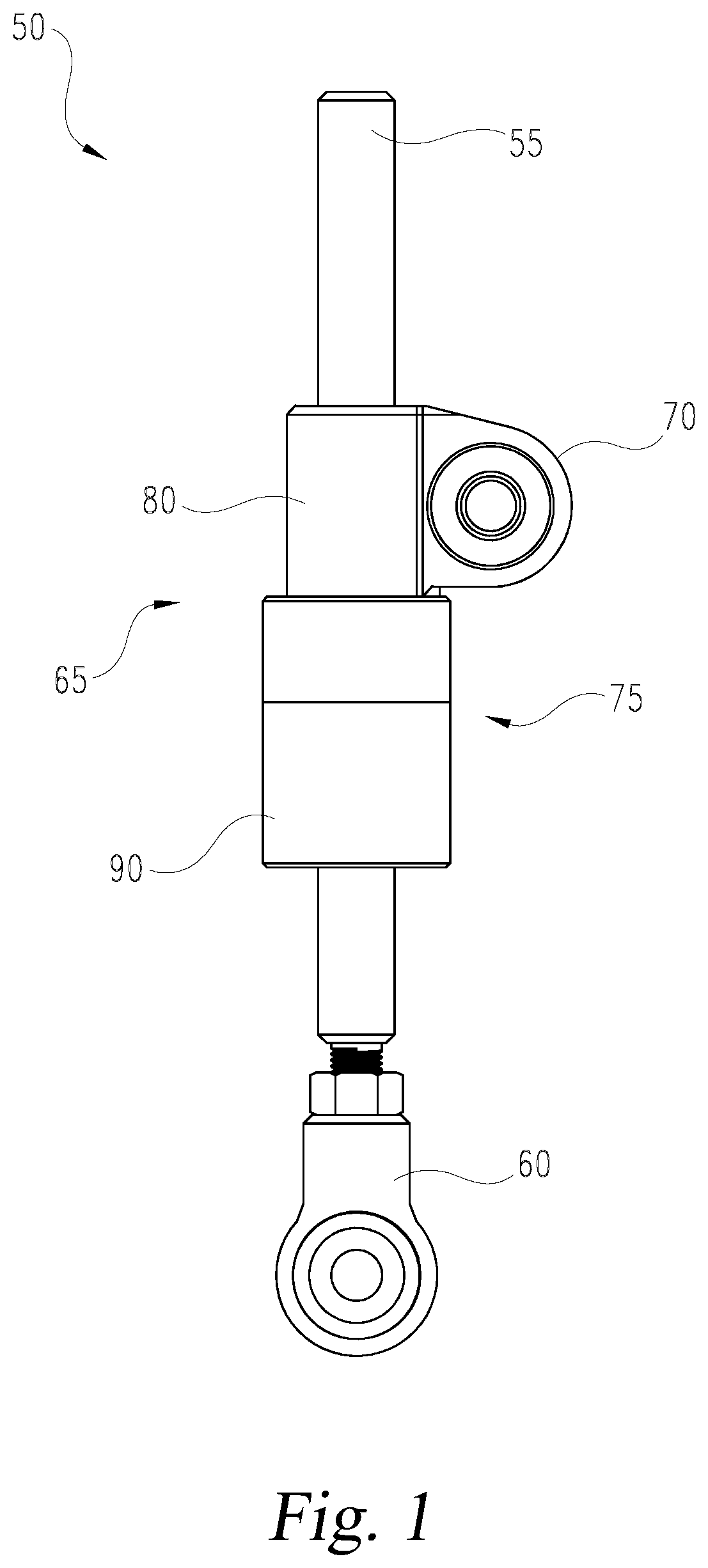 Patent US12552219 Figure 1 – Disconnectable sway bar link