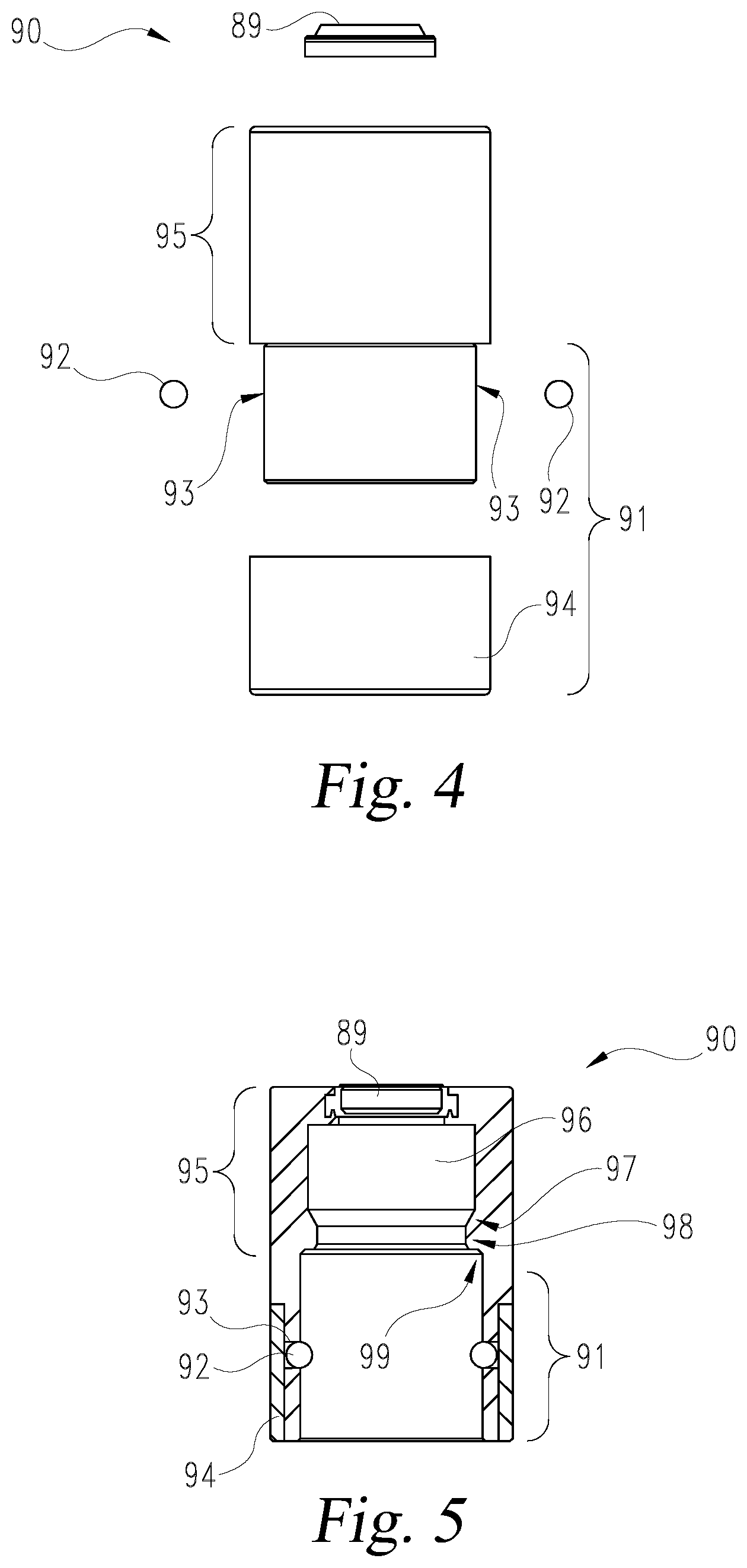 Patent US12552219 Figure 4 – Disconnectable sway bar link