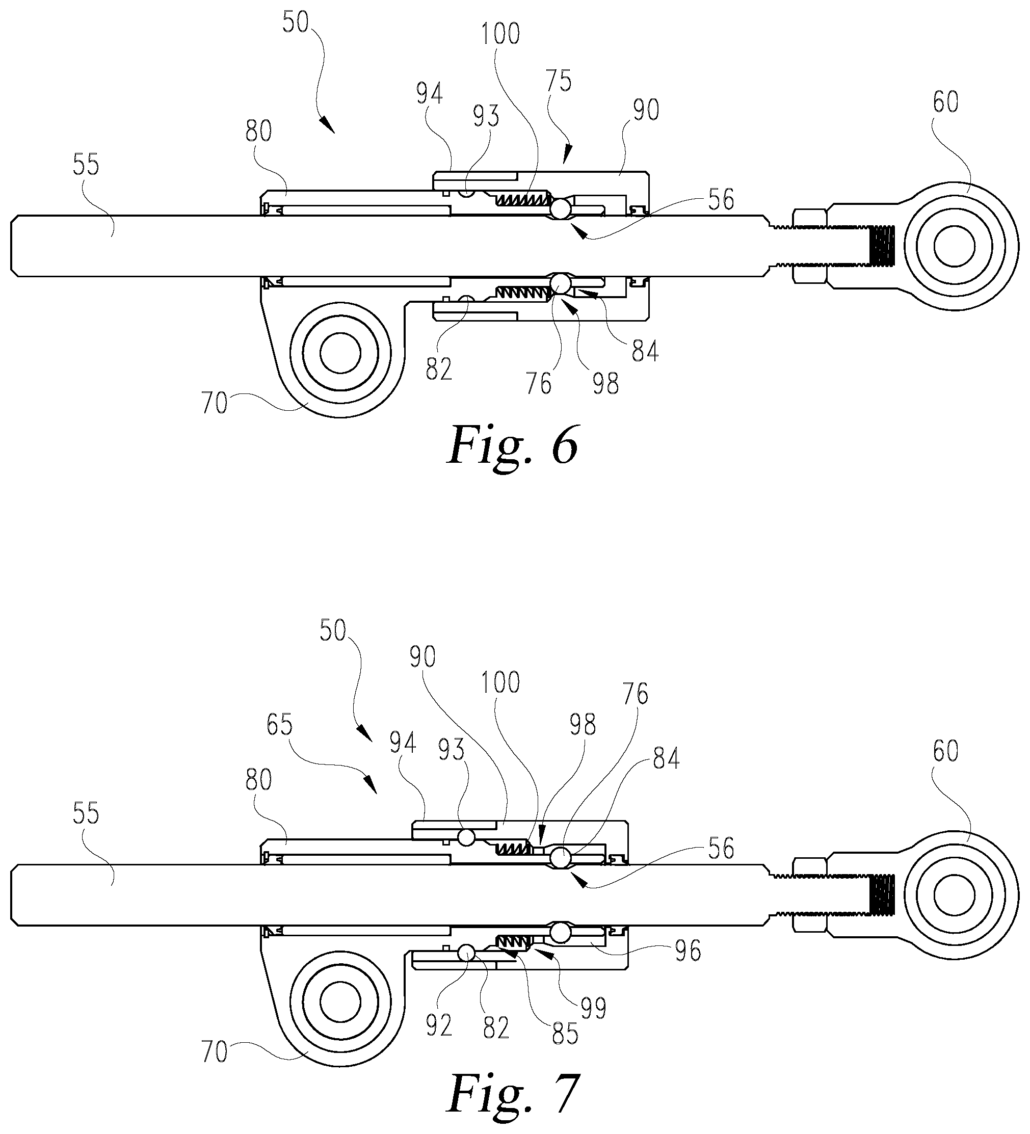 Patent US12552219 Figure 5 – Disconnectable sway bar link