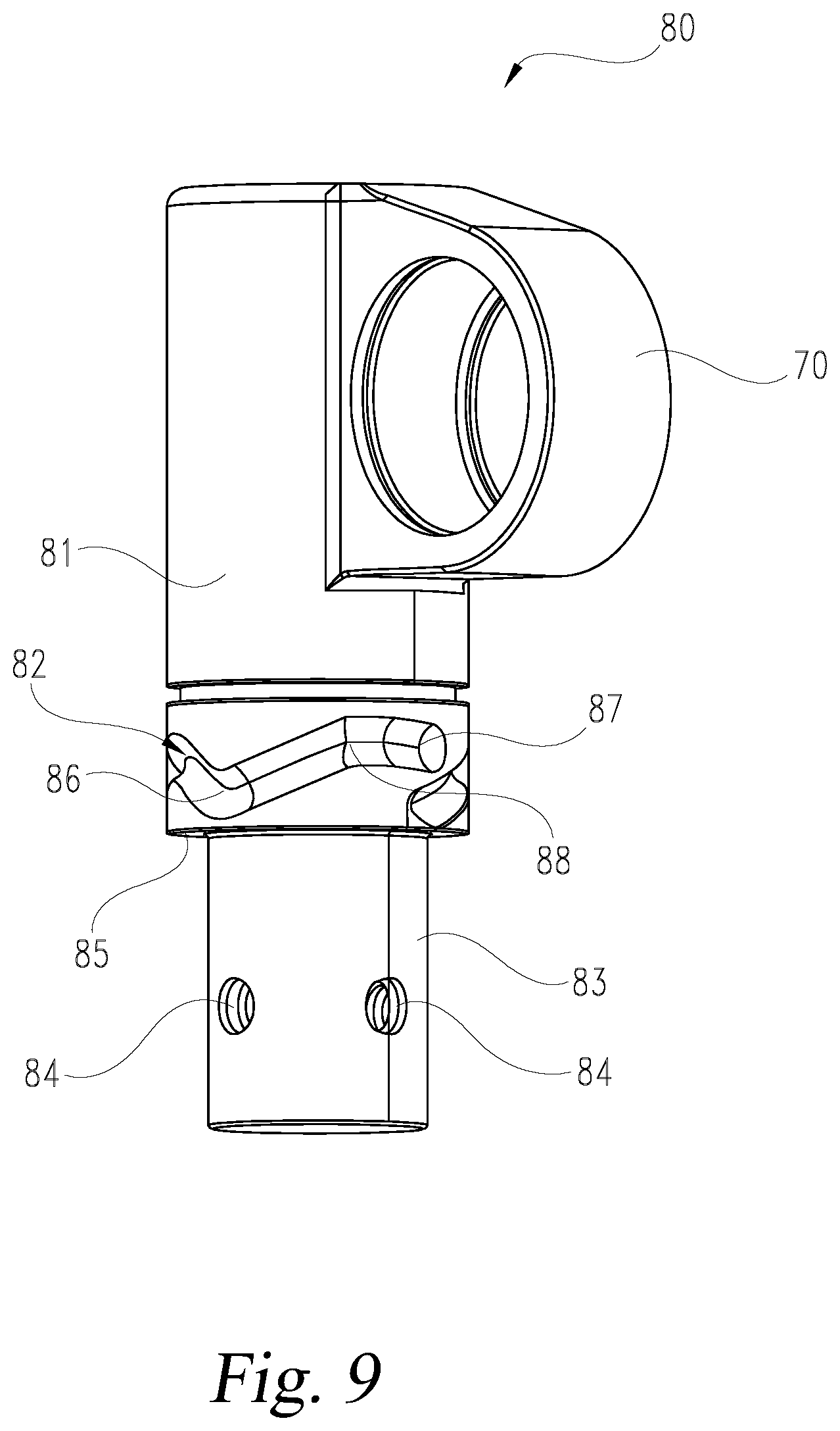 Patent US12552219 Figure 7 – Disconnectable sway bar link