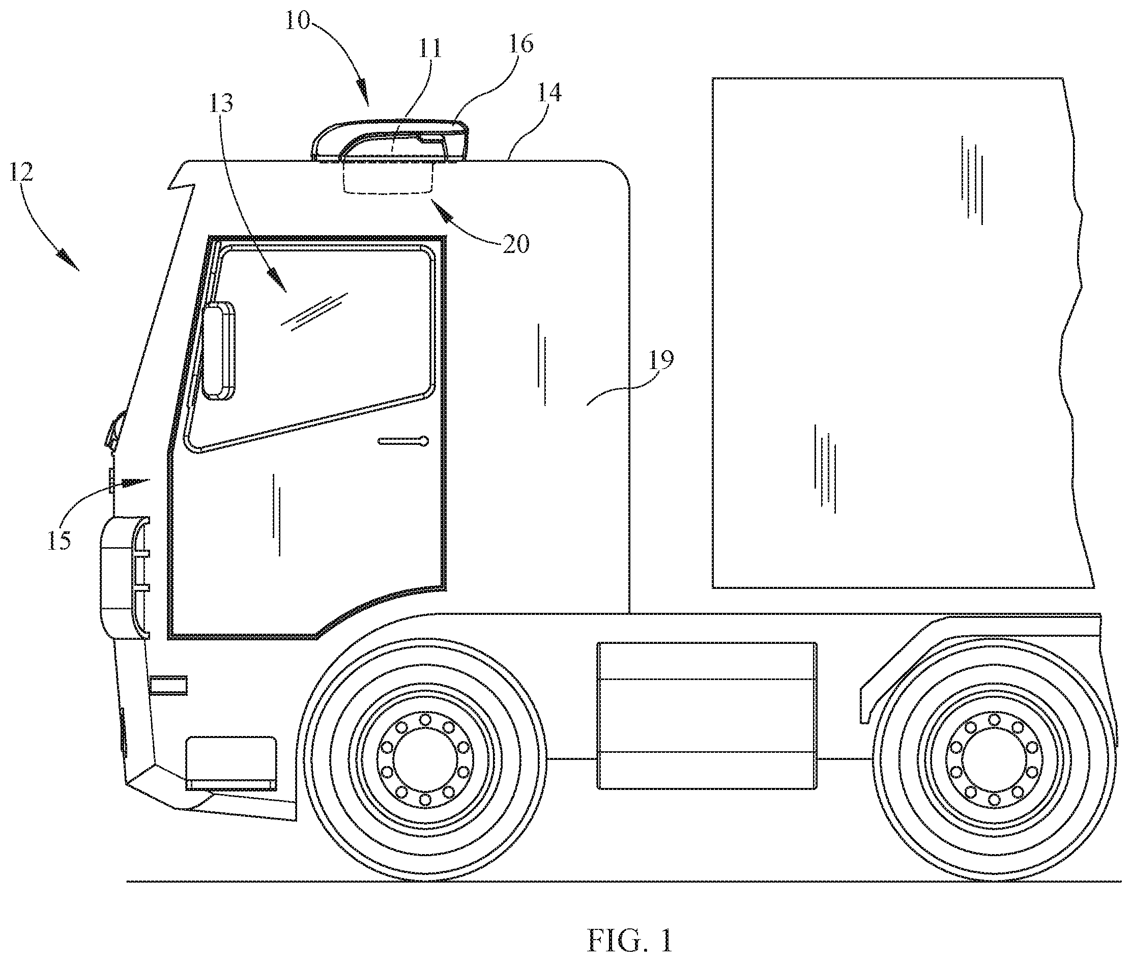 Patent US12552225 Figure 1 – Parking cooler