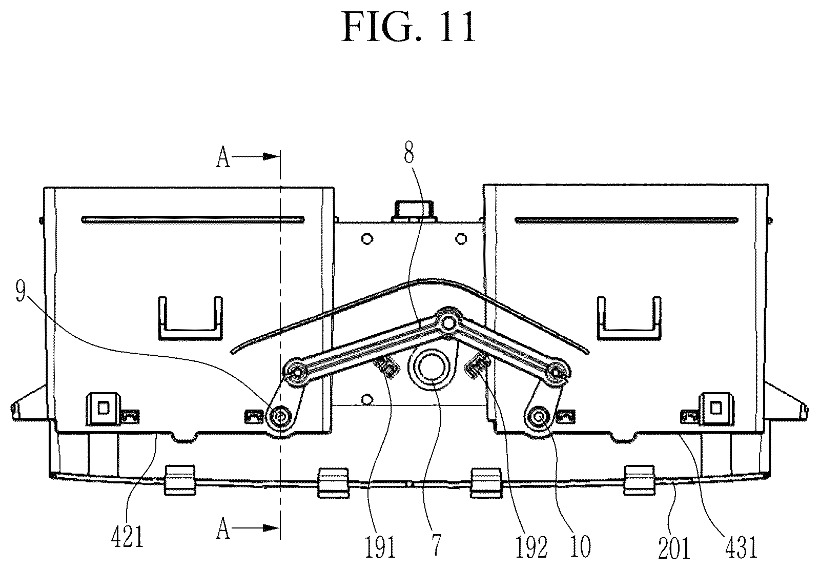 Patent US12552228 Figure 11 – Air vent apparatus for vehicle and vehicle equipped with the same