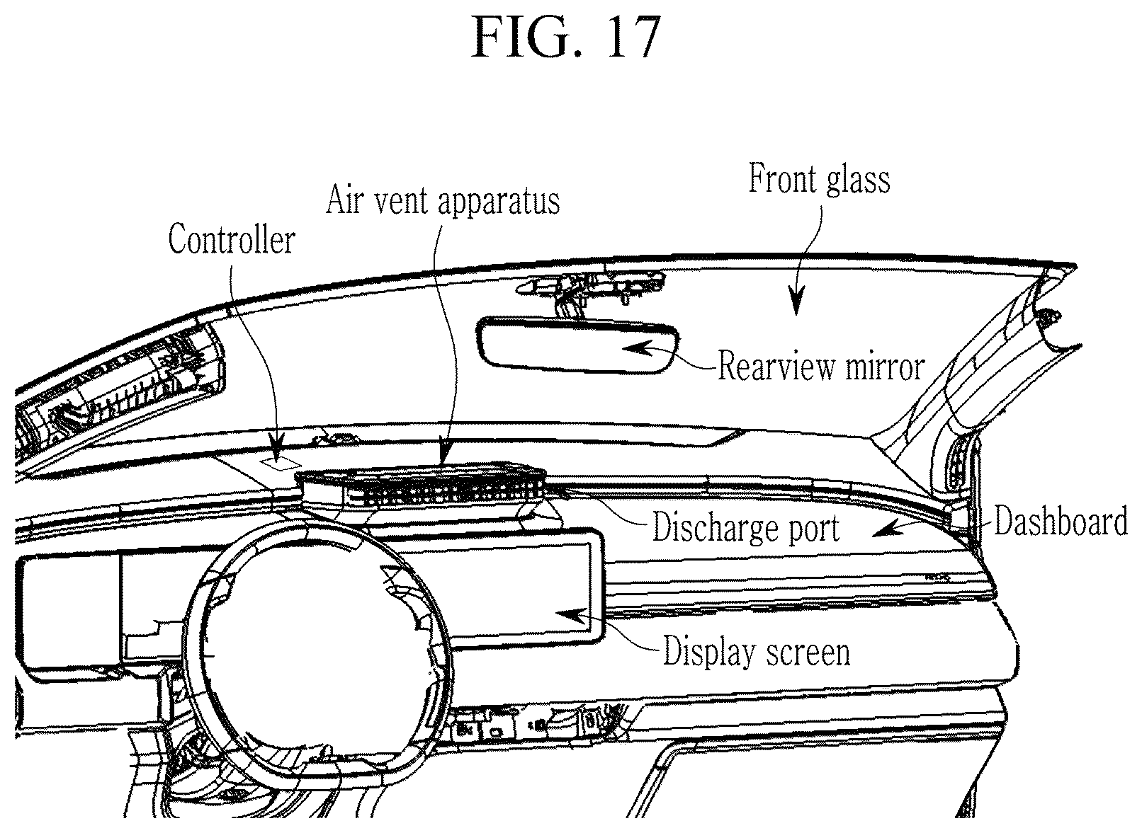 Patent US12552228 Figure 17 – Air vent apparatus for vehicle and vehicle equipped with the same