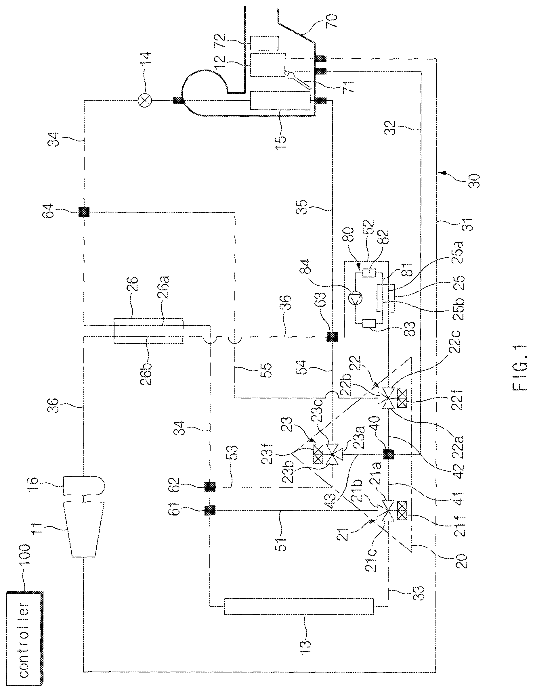 Patent US12552229 — Vehicle HVAC system — Figure 1