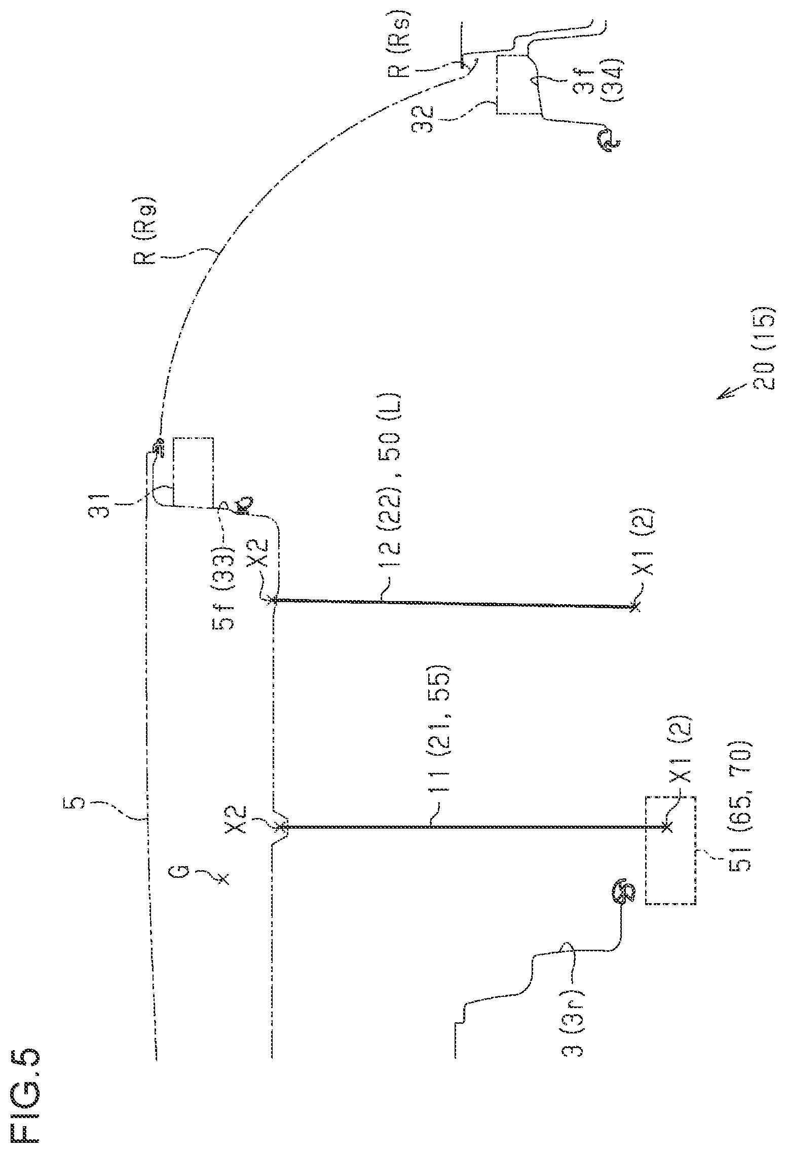 Patent US12552232 Figure 4 – Vehicle door device