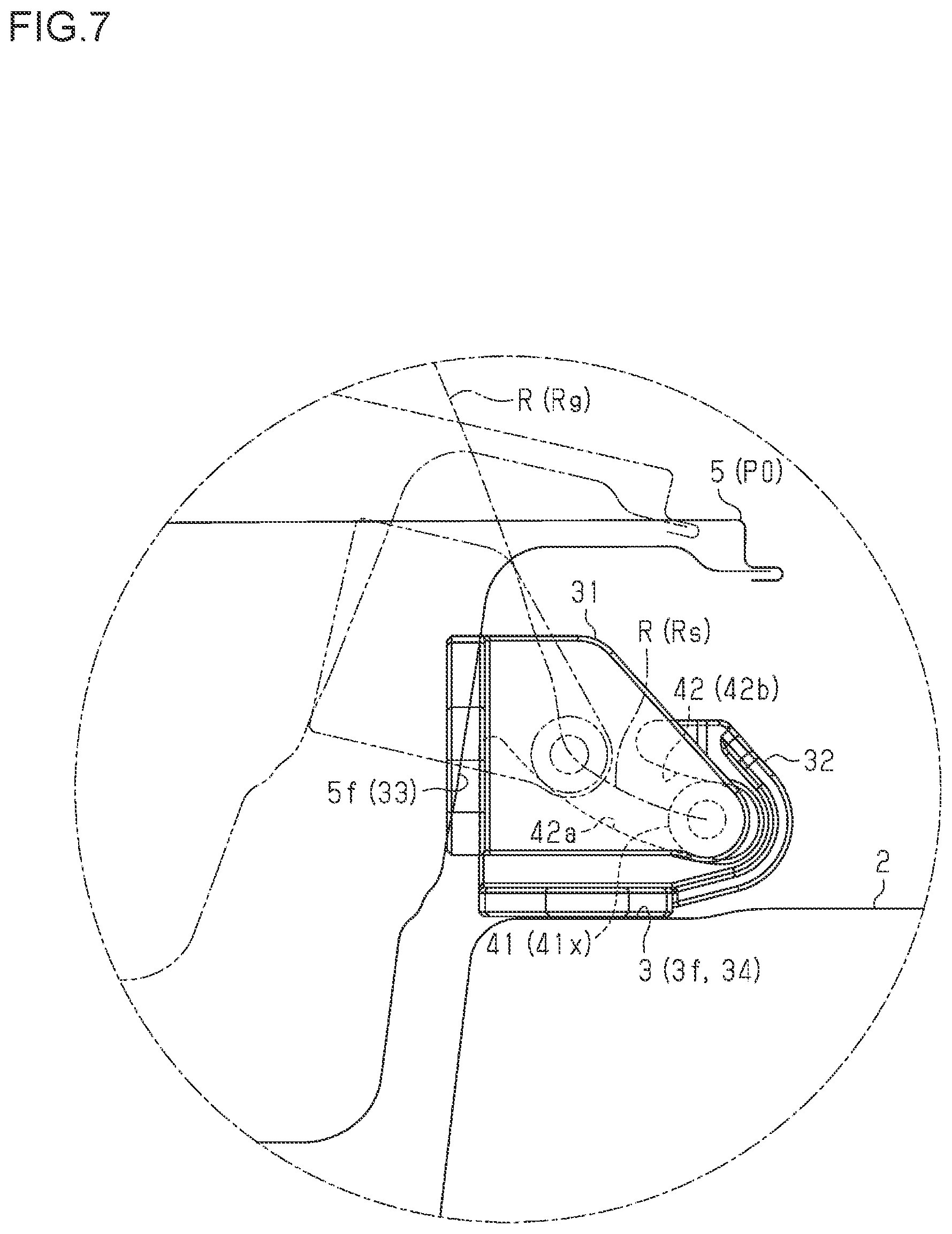 Patent US12552232 Figure 6 – Vehicle door device