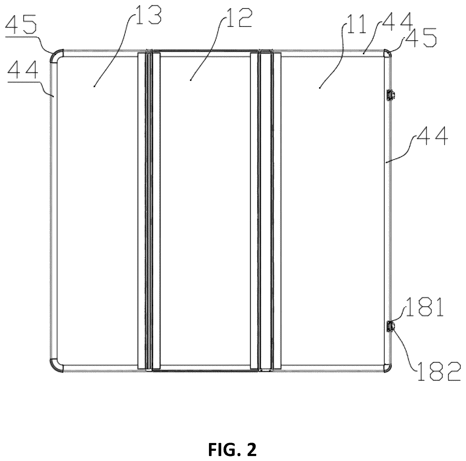Patent US12552235 Figure 2 – Pickup truck rear compartment cover