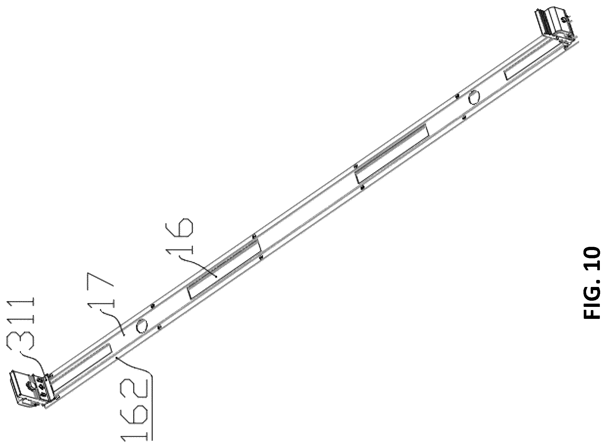 Patent US12552235 Figure 10 – Pickup truck rear compartment cover