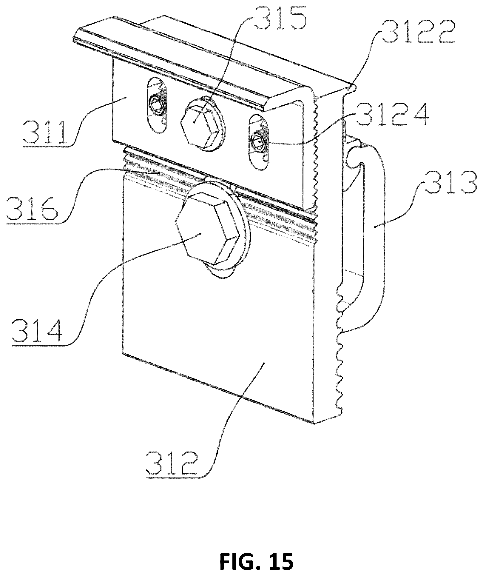 Patent US12552235 Figure 15 – Pickup truck rear compartment cover