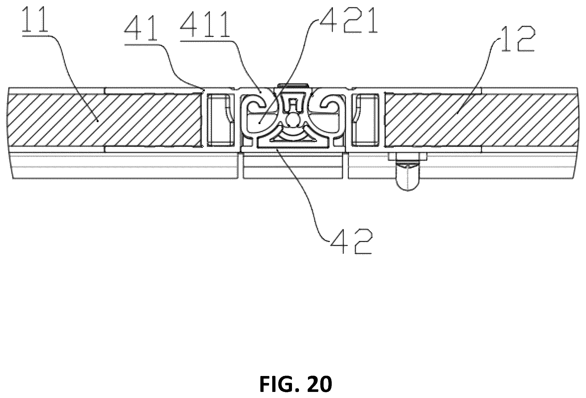 Patent US12552235 Figure 20 – Pickup truck rear compartment cover
