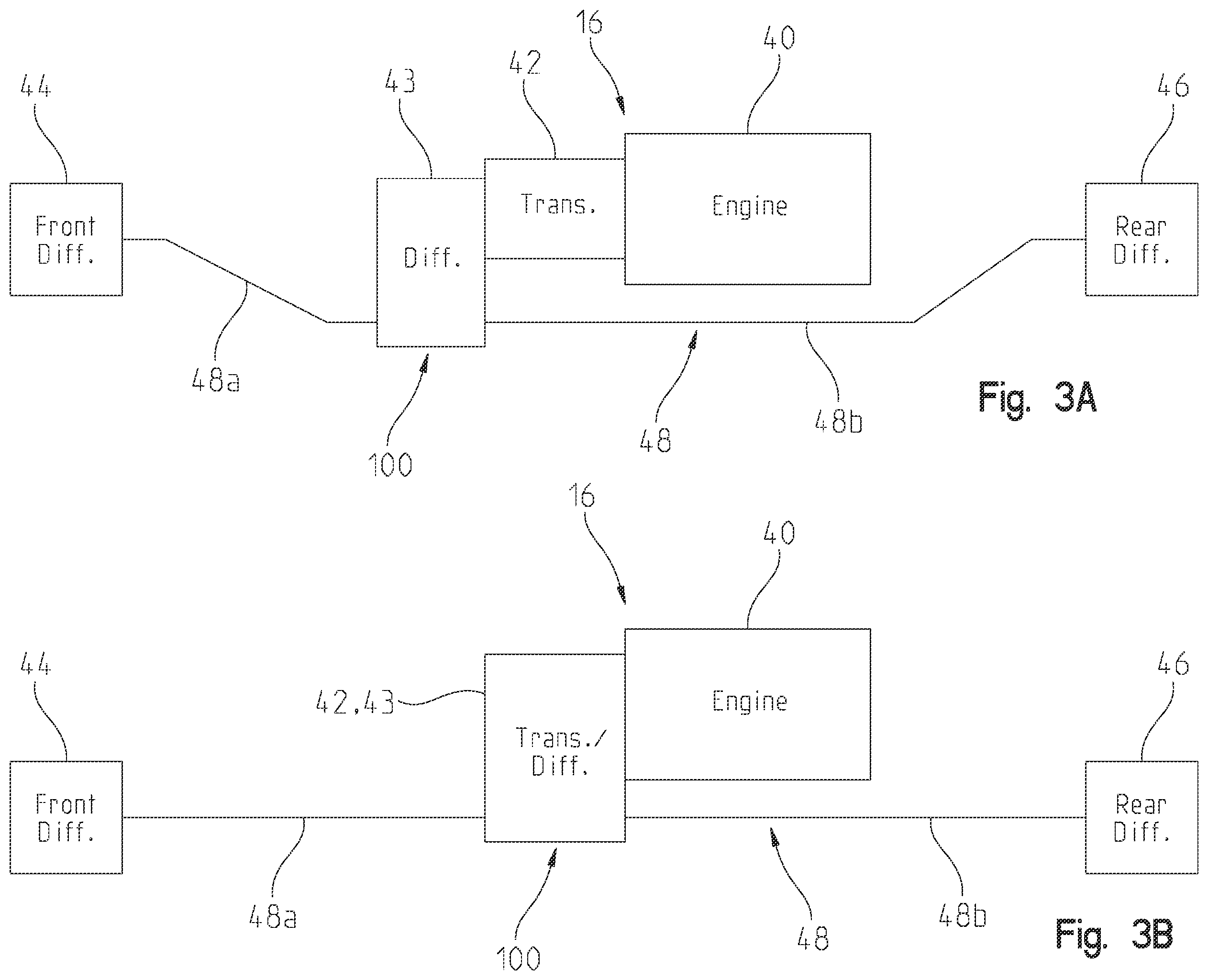 Patent US12552238 Figure 3 – Powertrain for a utility vehicle
