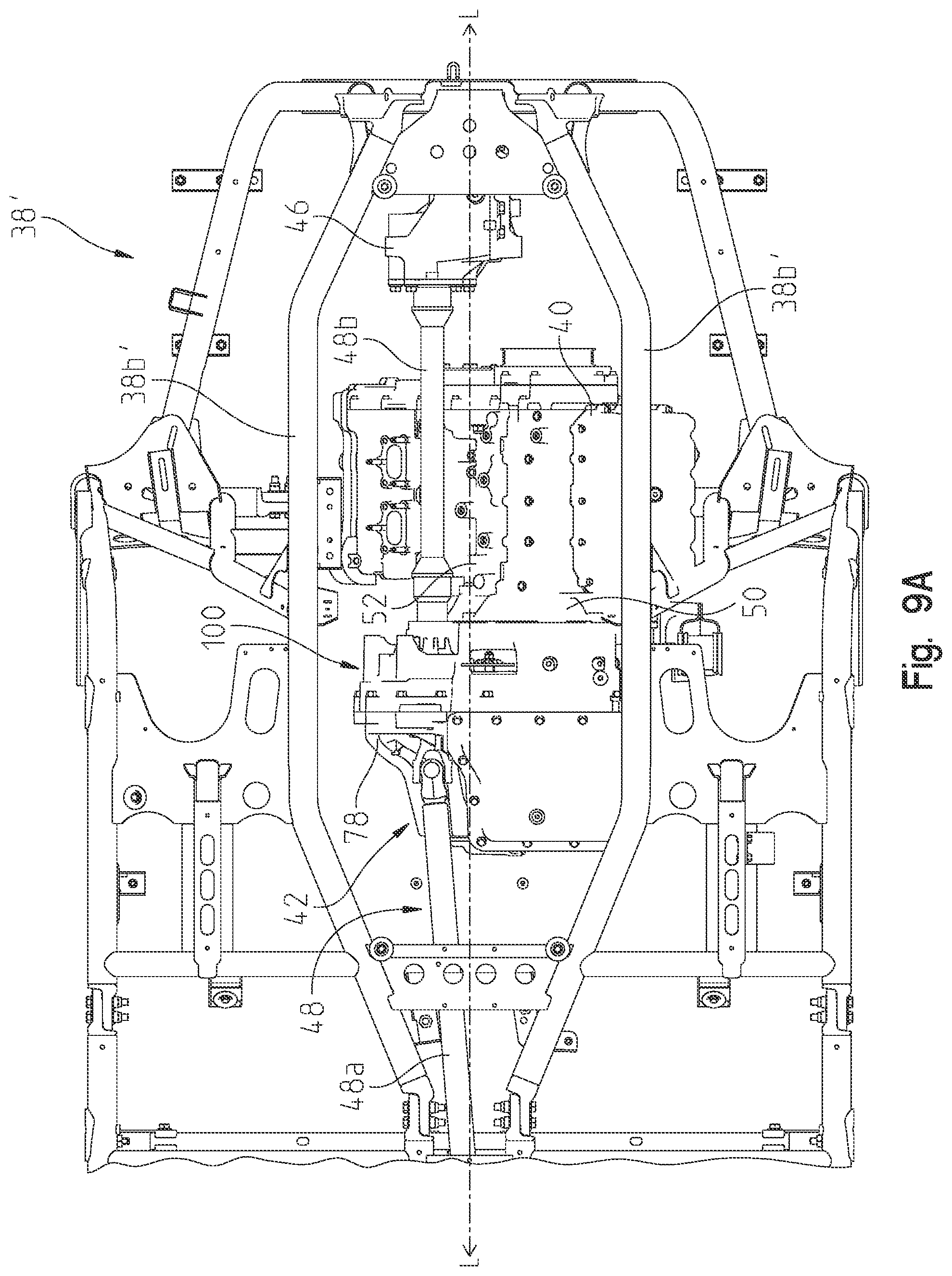 Patent US12552238 Figure 17 – Powertrain for a utility vehicle