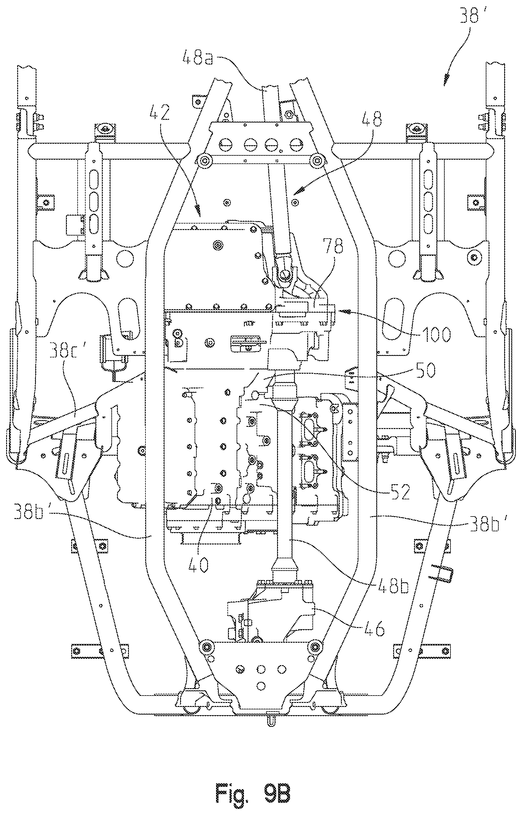 Patent US12552238 Figure 18 – Powertrain for a utility vehicle