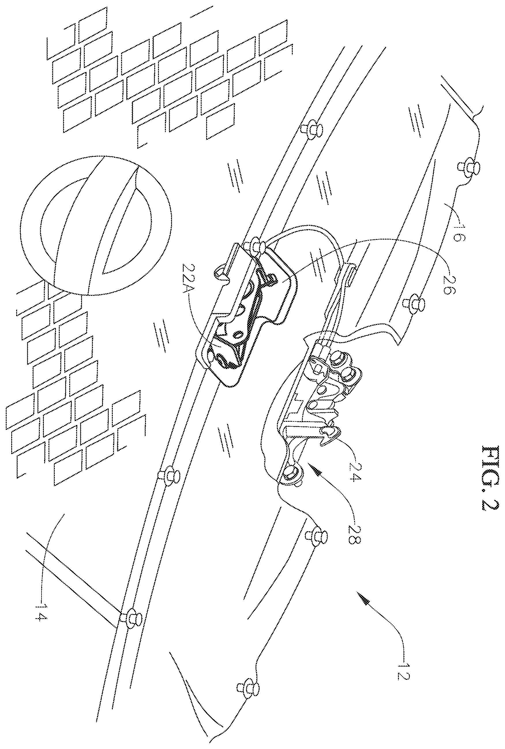 Patent US12552242 Figure 2 – Vehicle front end assembly