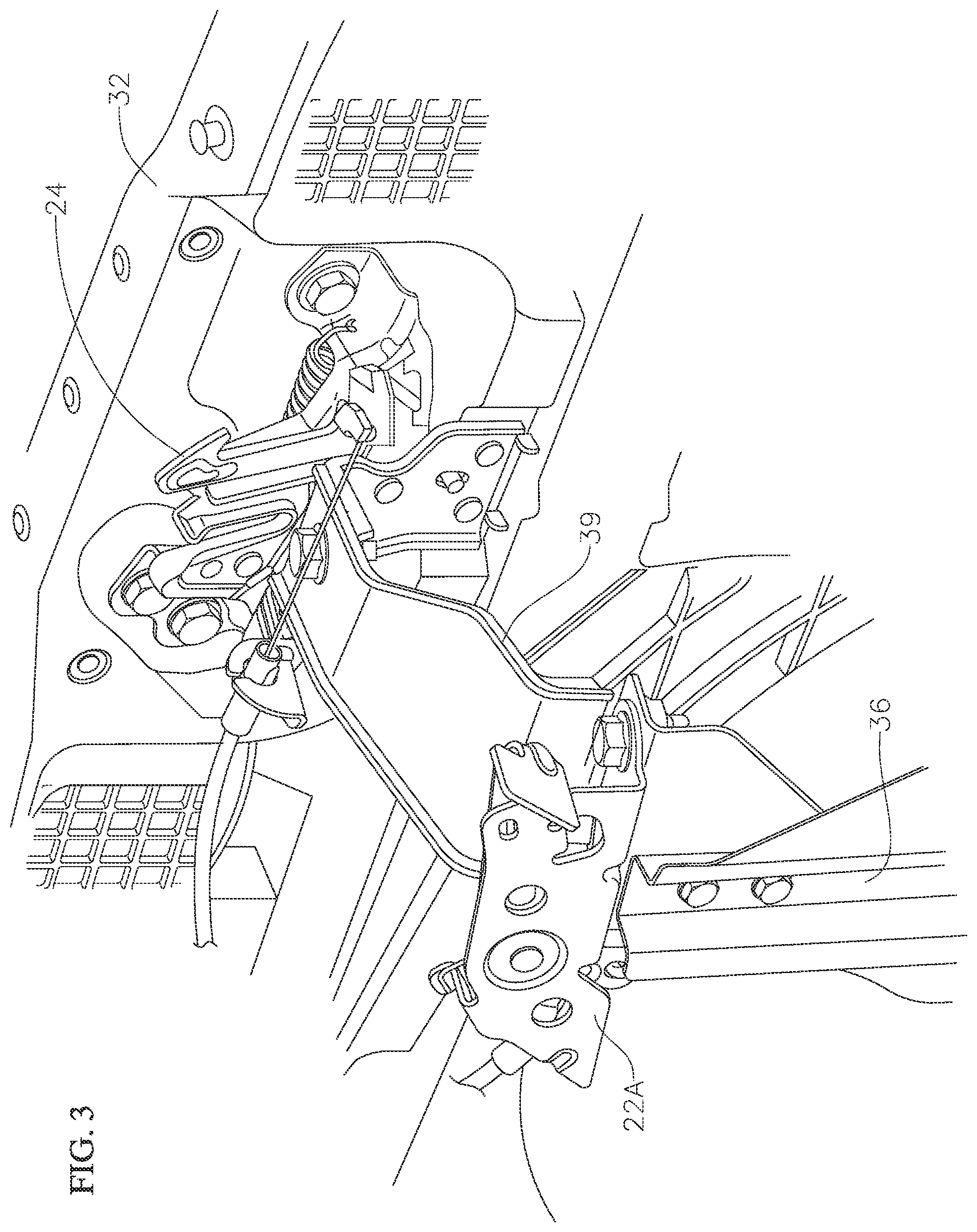 Patent US12552242 Figure 3 – Vehicle front end assembly