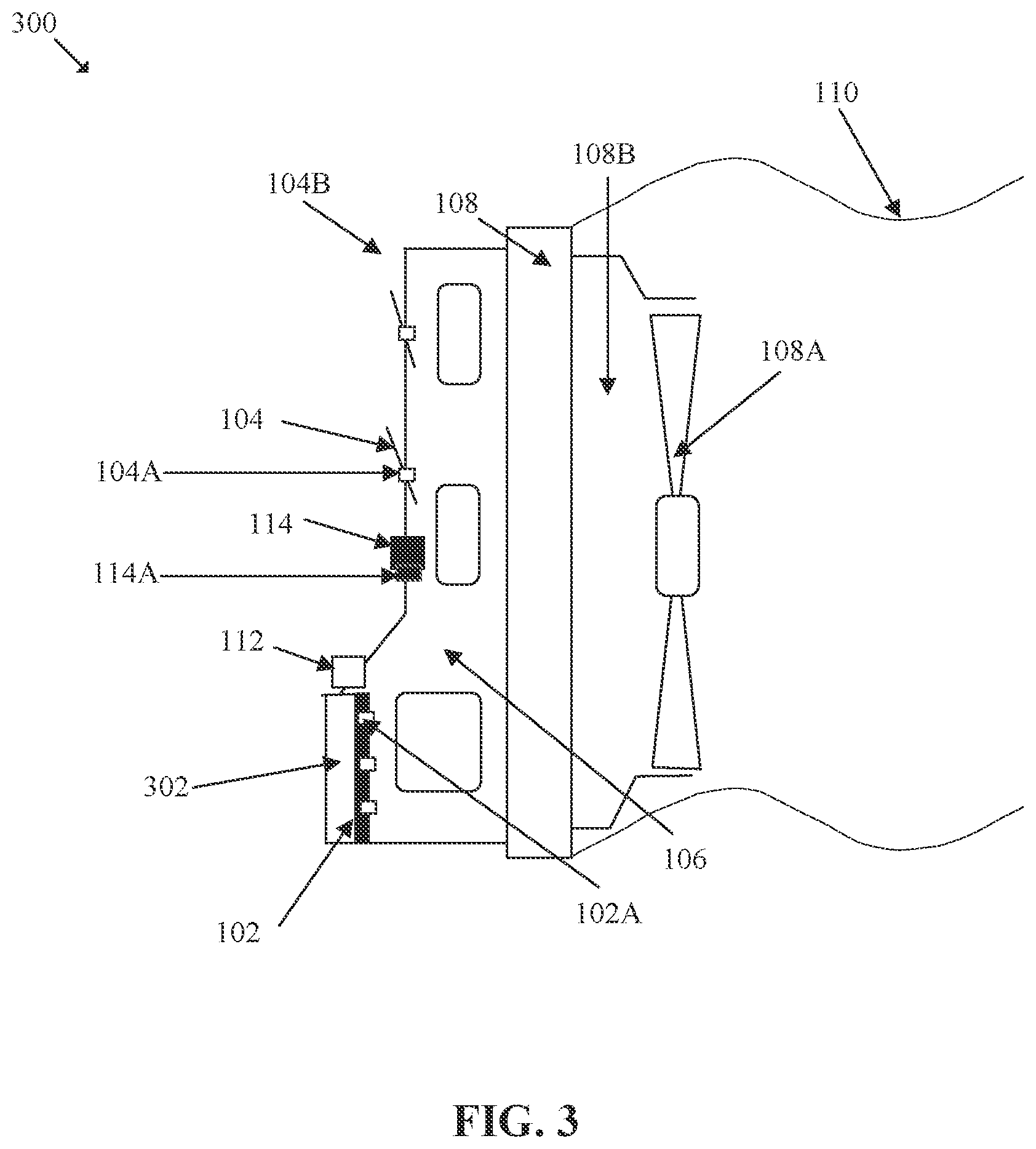 Patent US12552243 Figure 3 – Airflow control for heat exchanger in vehicles