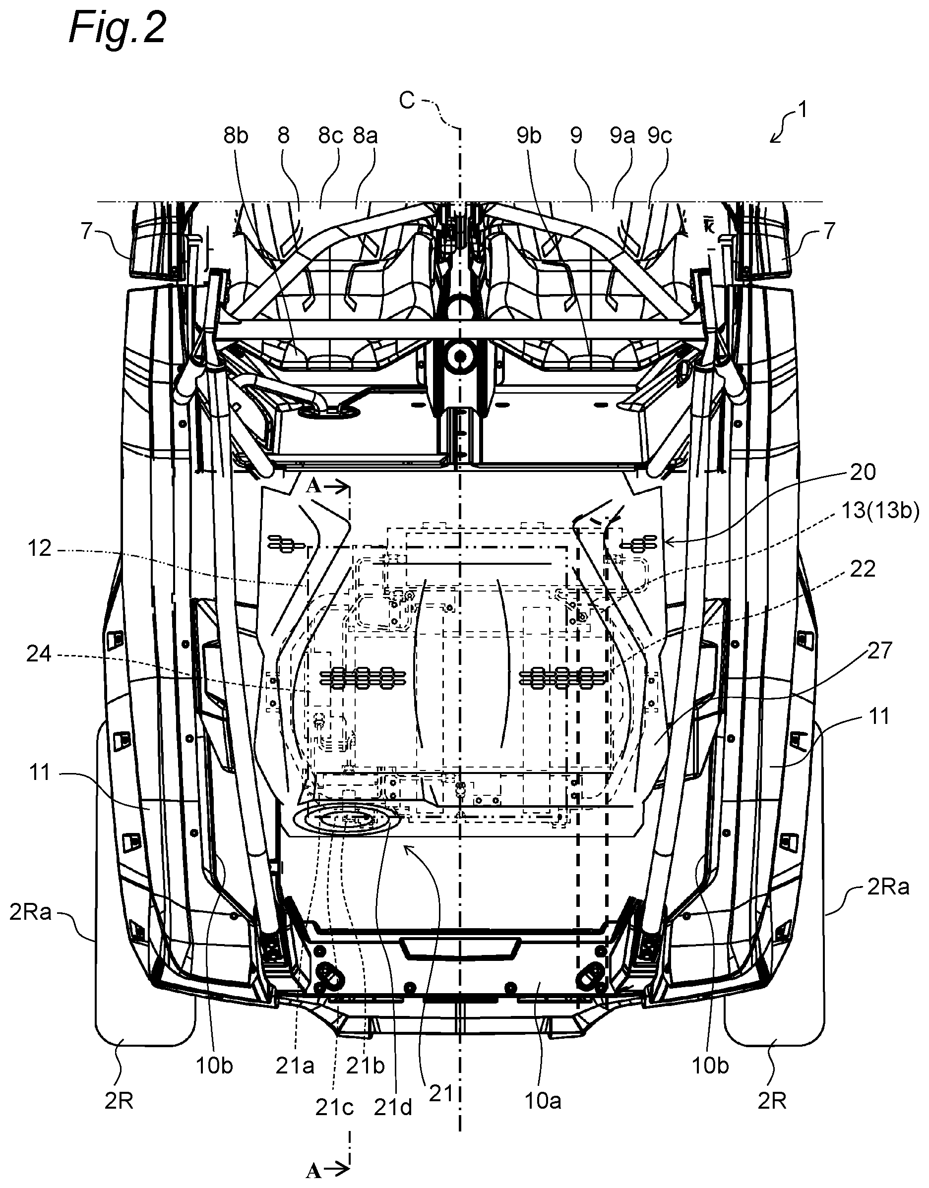 Patent US12552245 Figure 2 – Vehicle