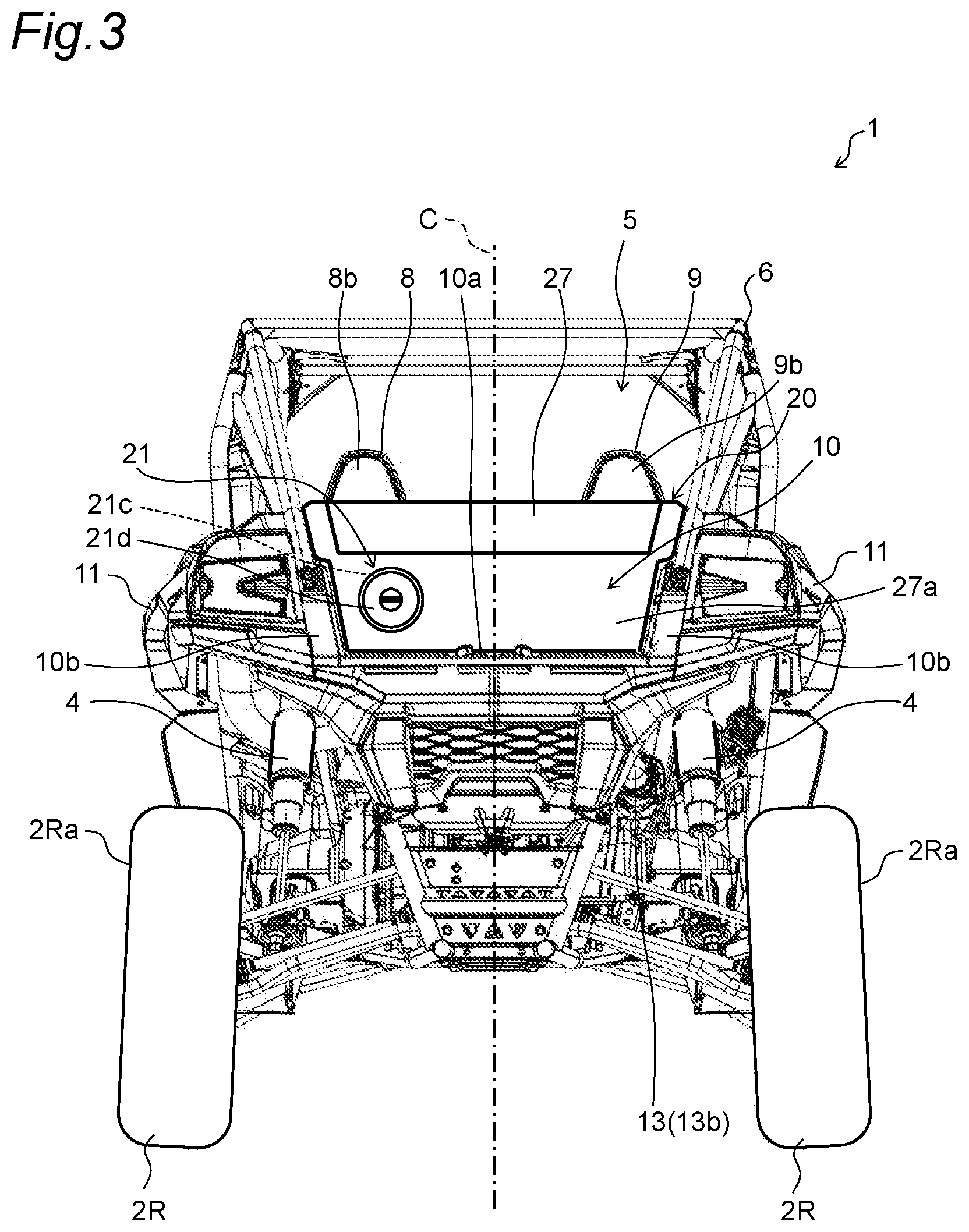 Patent US12552245 Figure 3 – Vehicle
