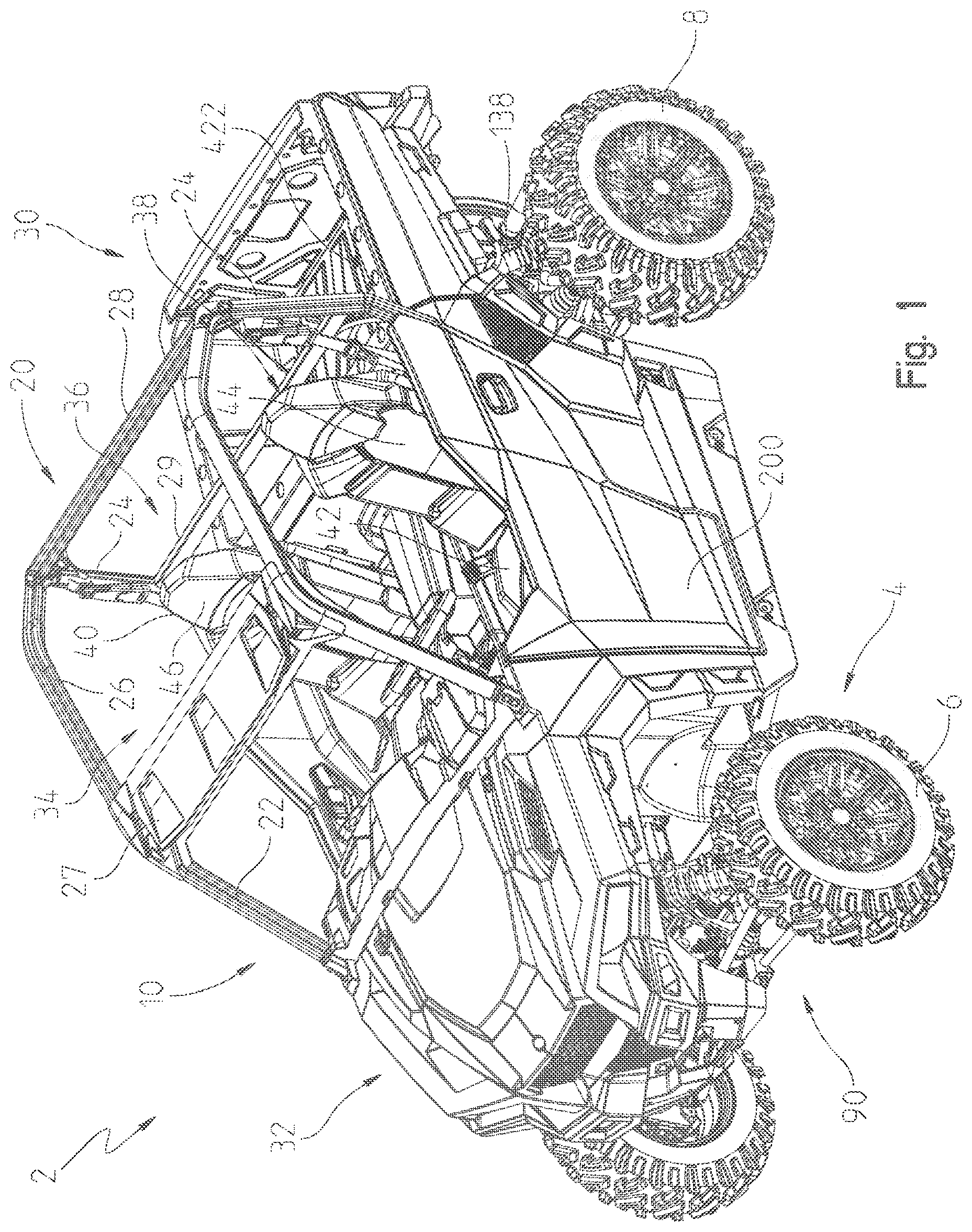 Patent US12552246 Figure 1 – Utility vehicle