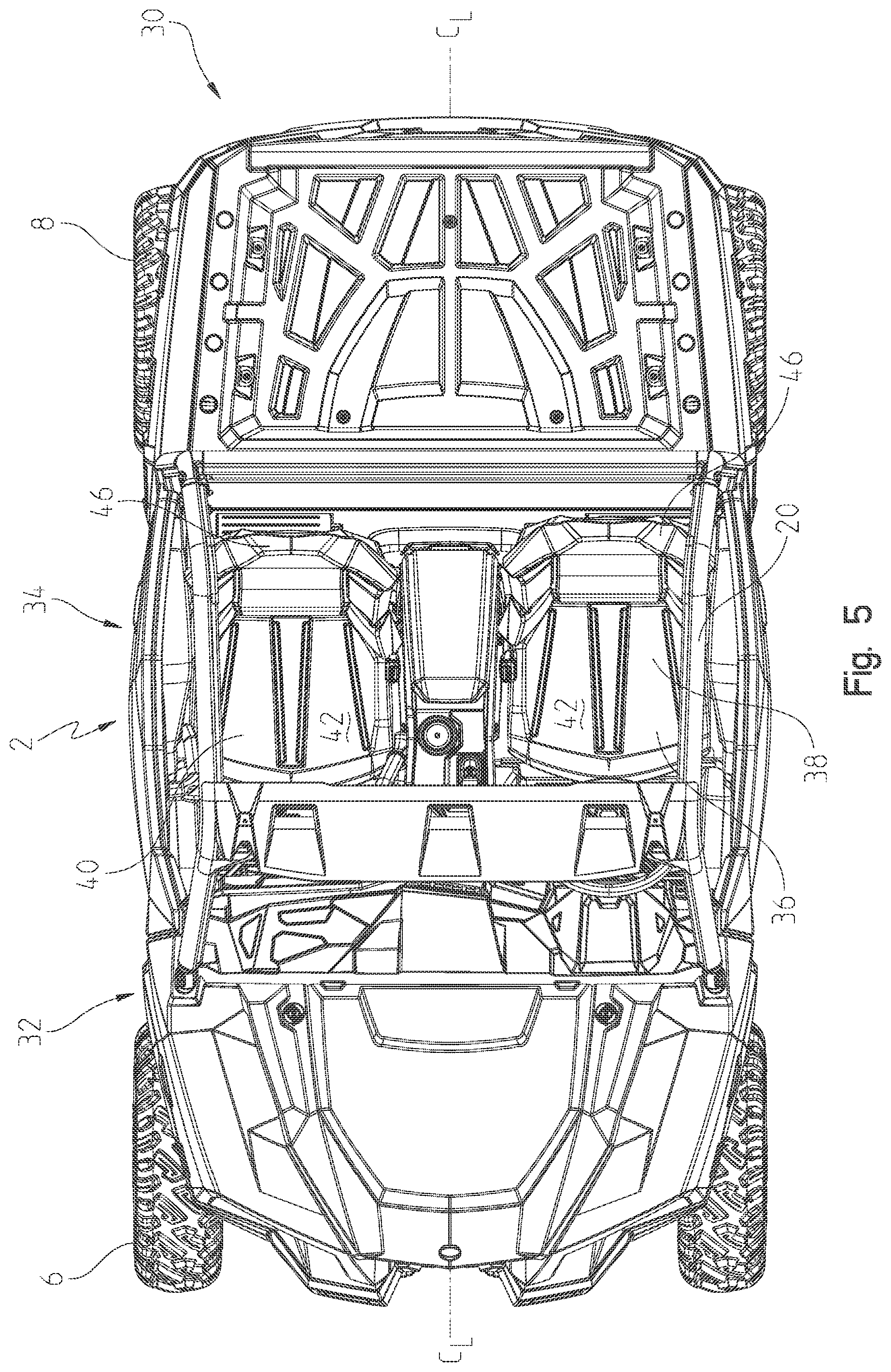 Patent US12552246 Figure 5 – Utility vehicle