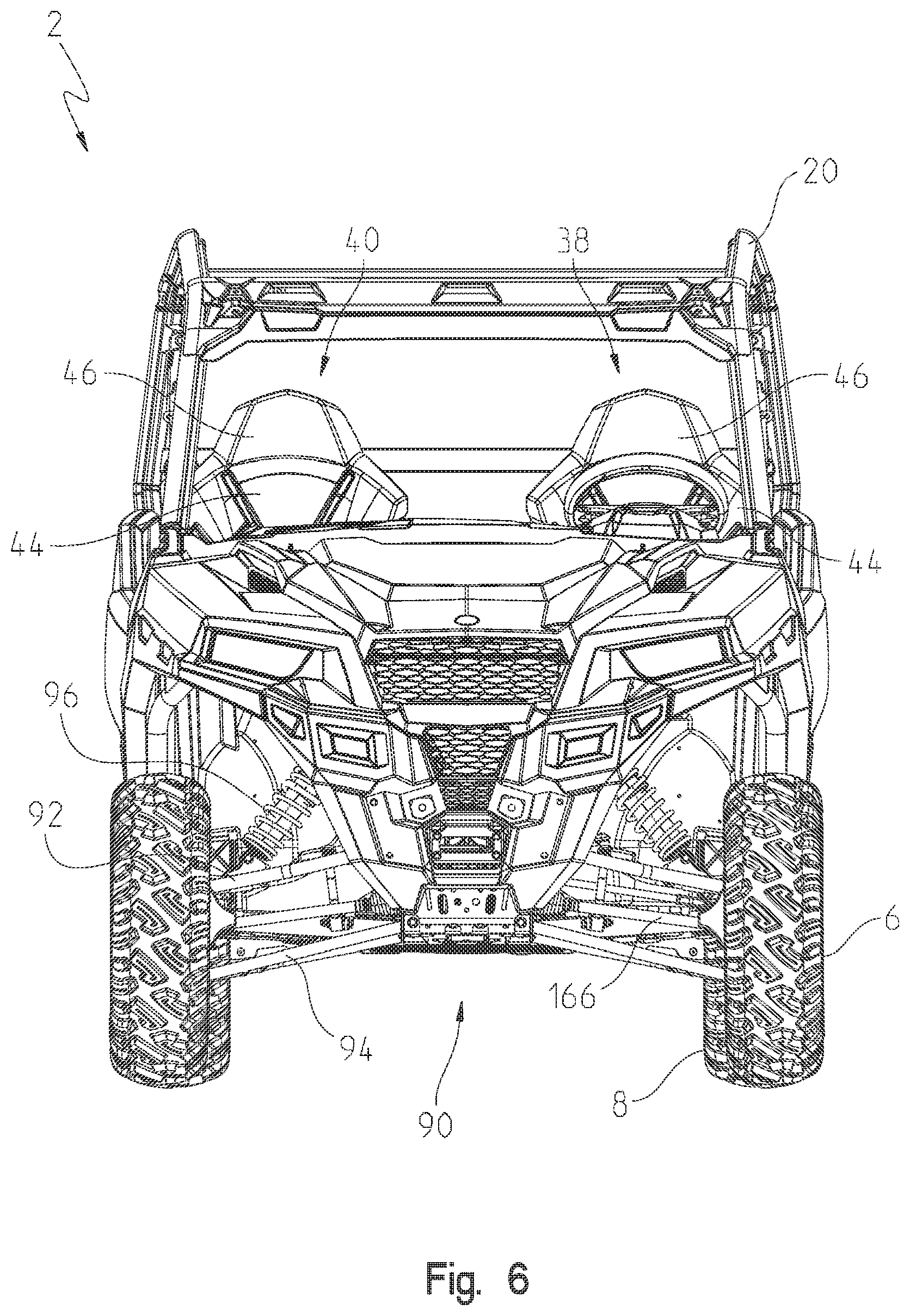Patent US12552246 Figure 6 – Utility vehicle