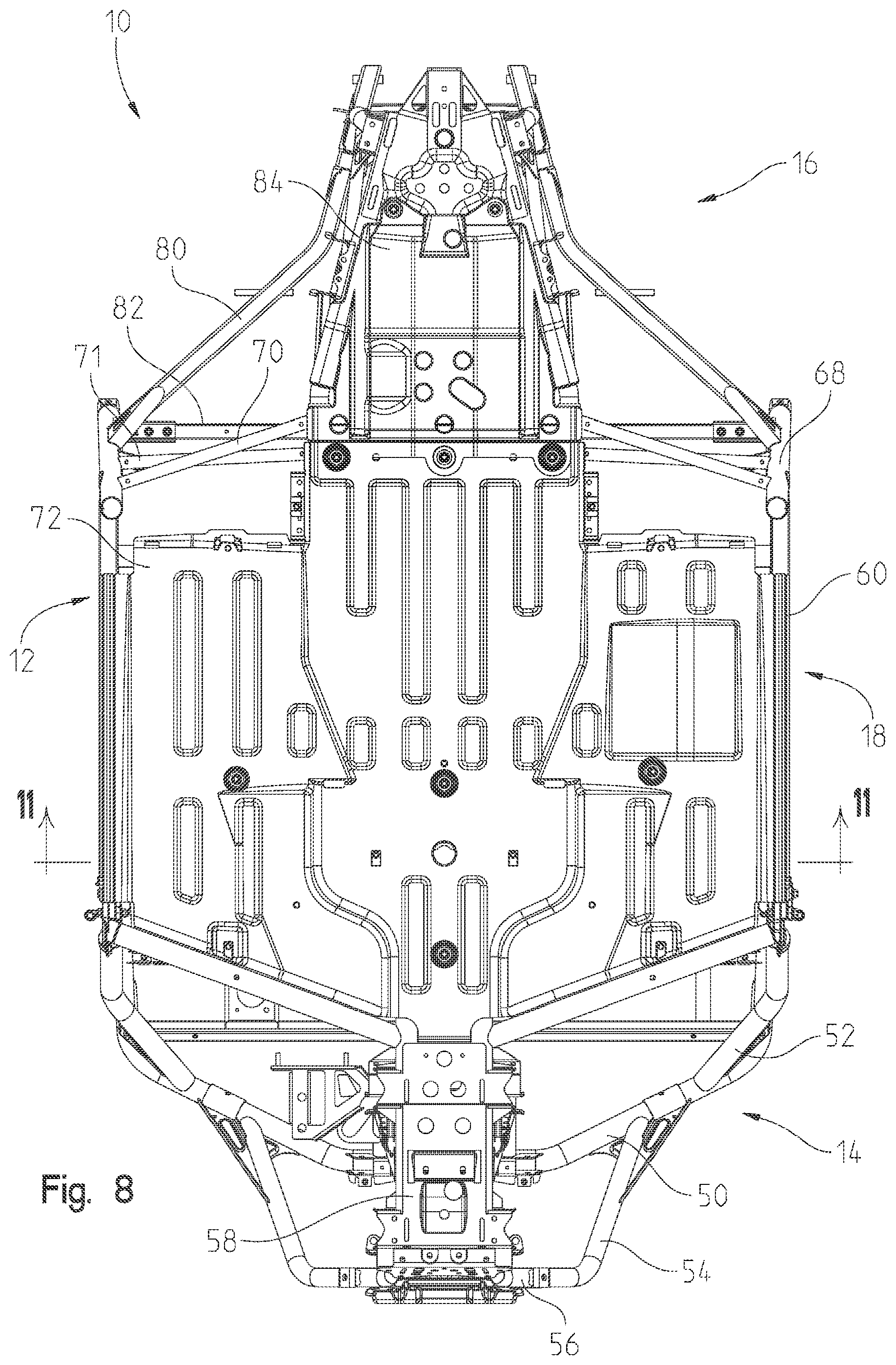 Patent US12552246 Figure 8 – Utility vehicle