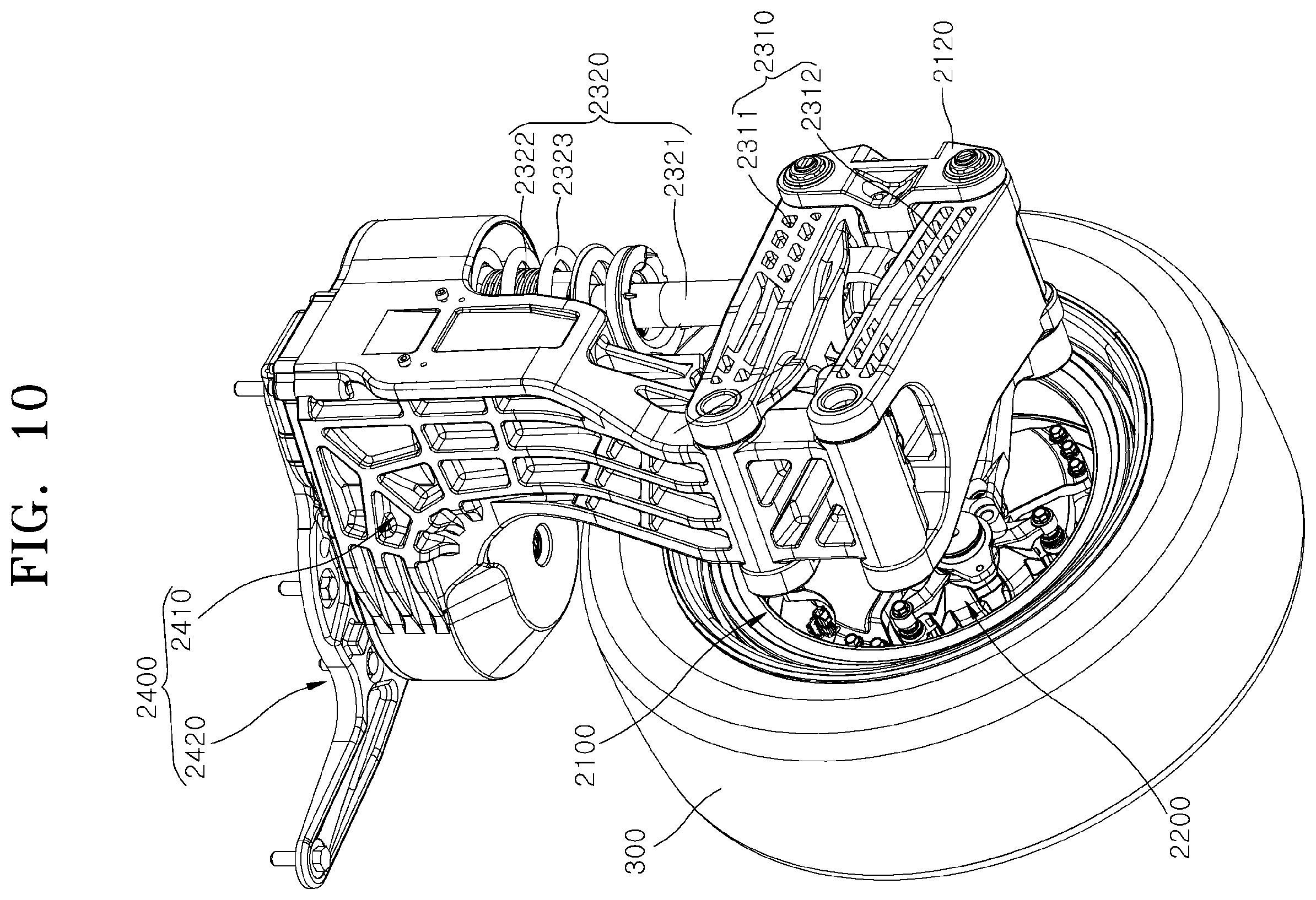 Patent US12552247 Figure 10 – Corner module apparatus for vehicle