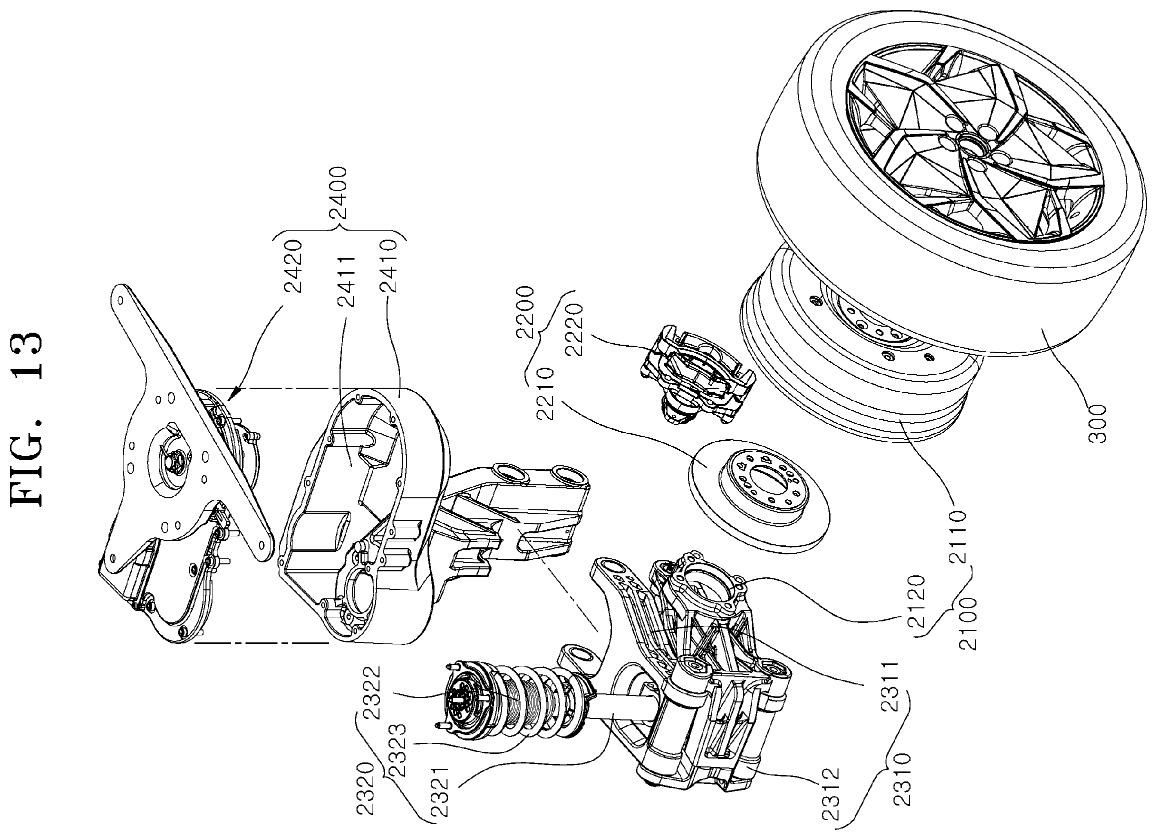 Patent US12552247 Figure 13 – Corner module apparatus for vehicle
