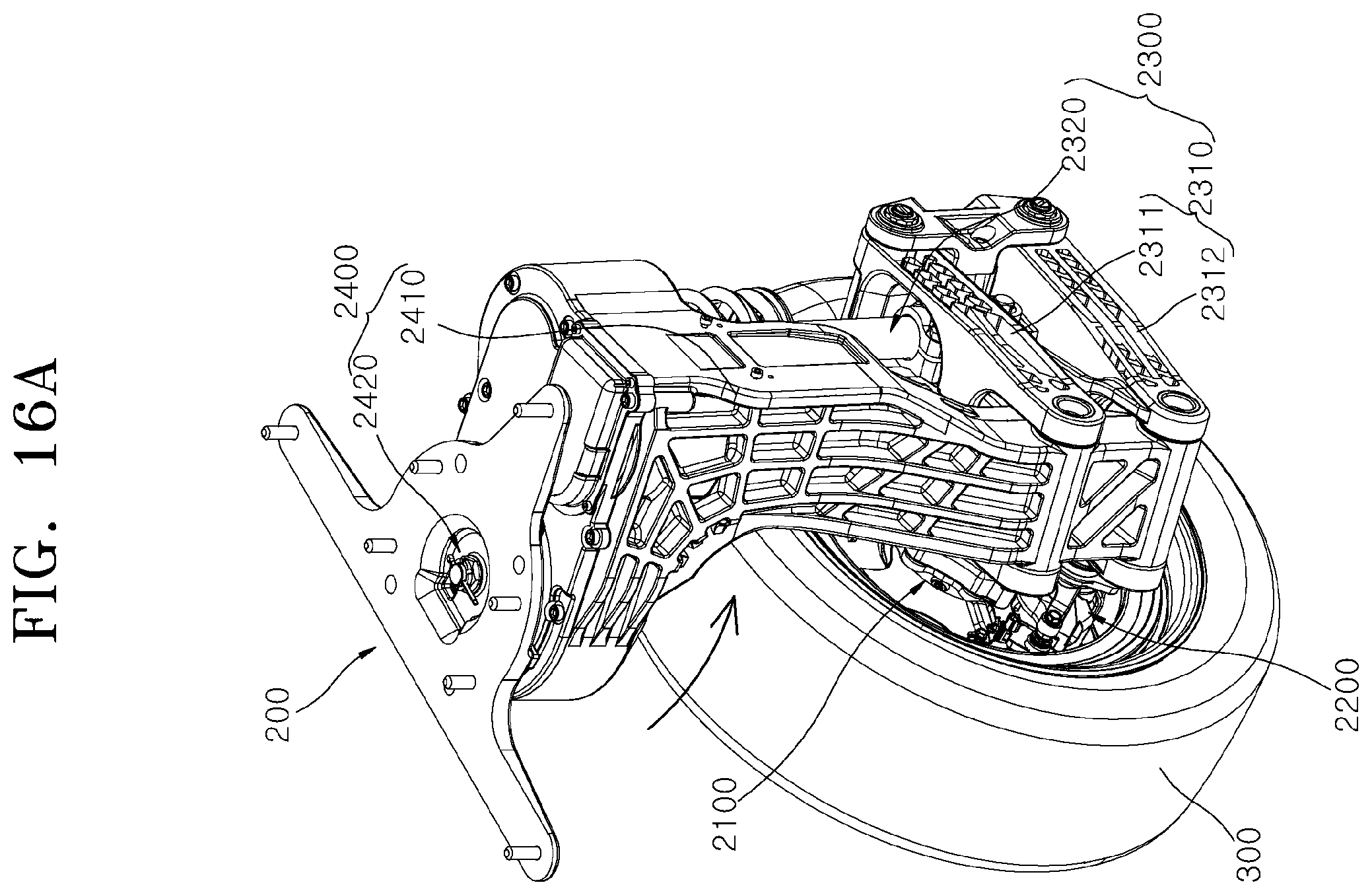 Patent US12552247 Figure 16 – Corner module apparatus for vehicle