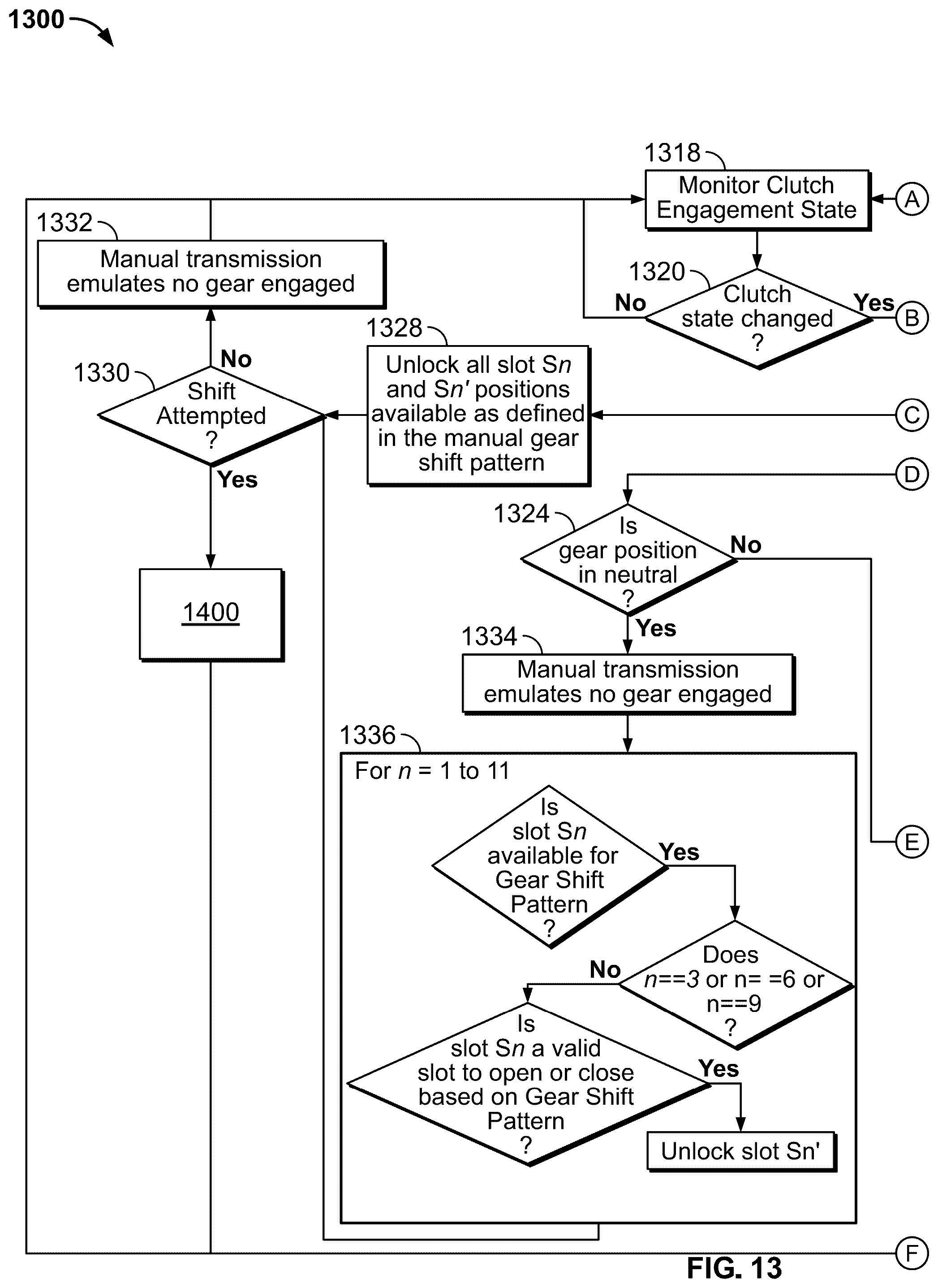 Patent US12552249 Figure 16 – Advanced gated shifter for vehicle manual and automatic transmission emulation
