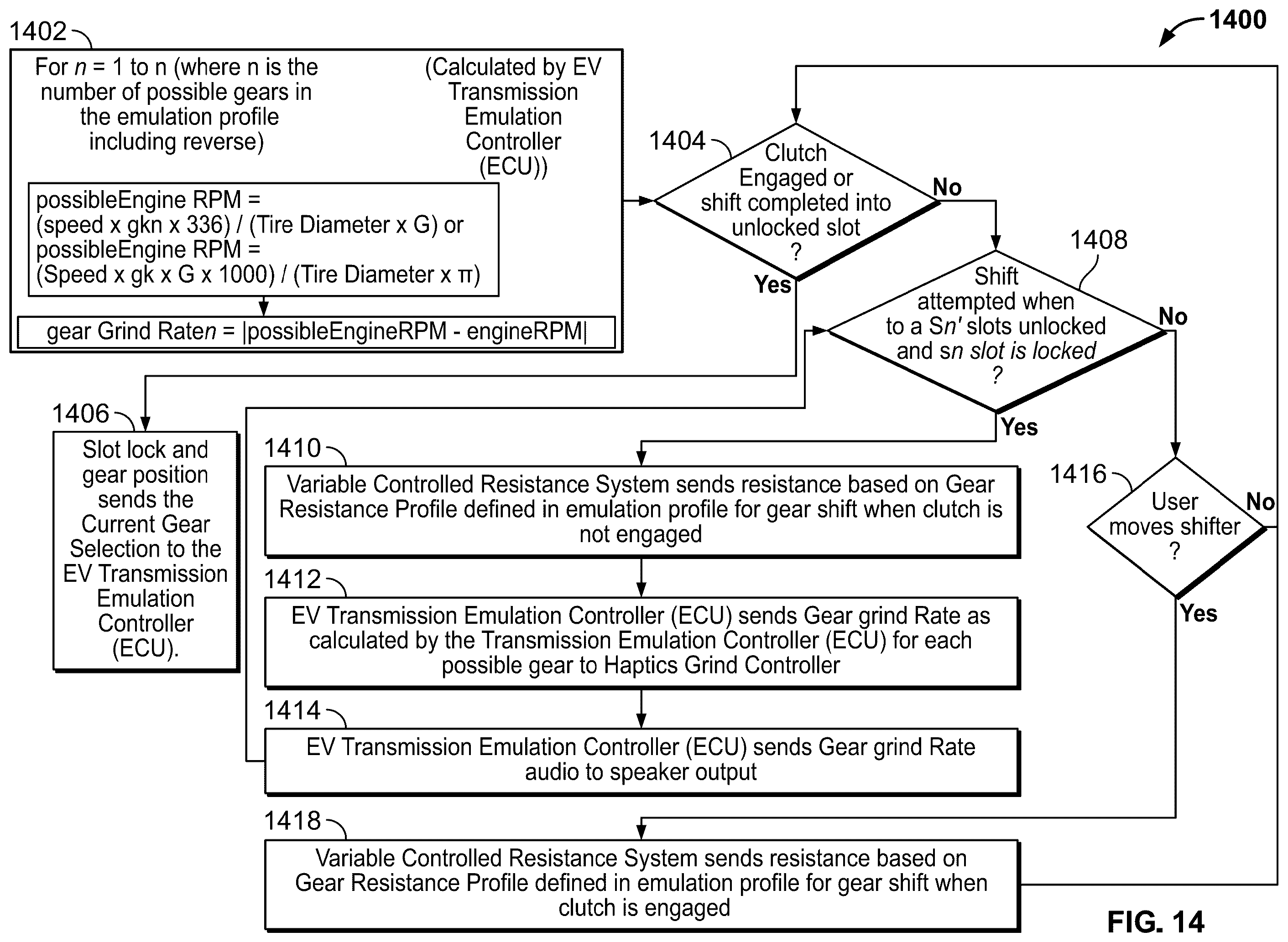 Patent US12552249 Figure 18 – Advanced gated shifter for vehicle manual and automatic transmission emulation
